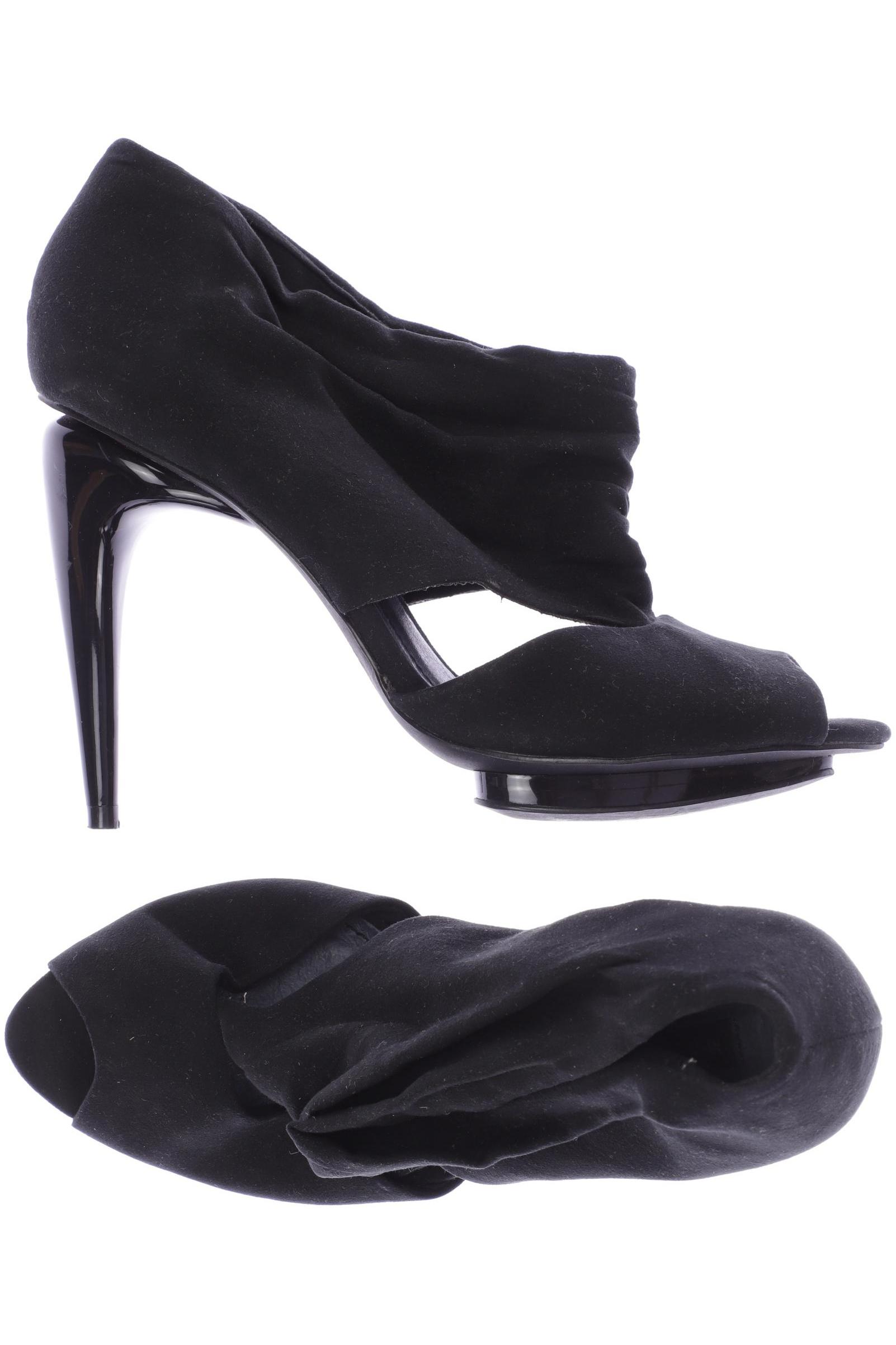 

MANGO Damen Sandale, schwarz