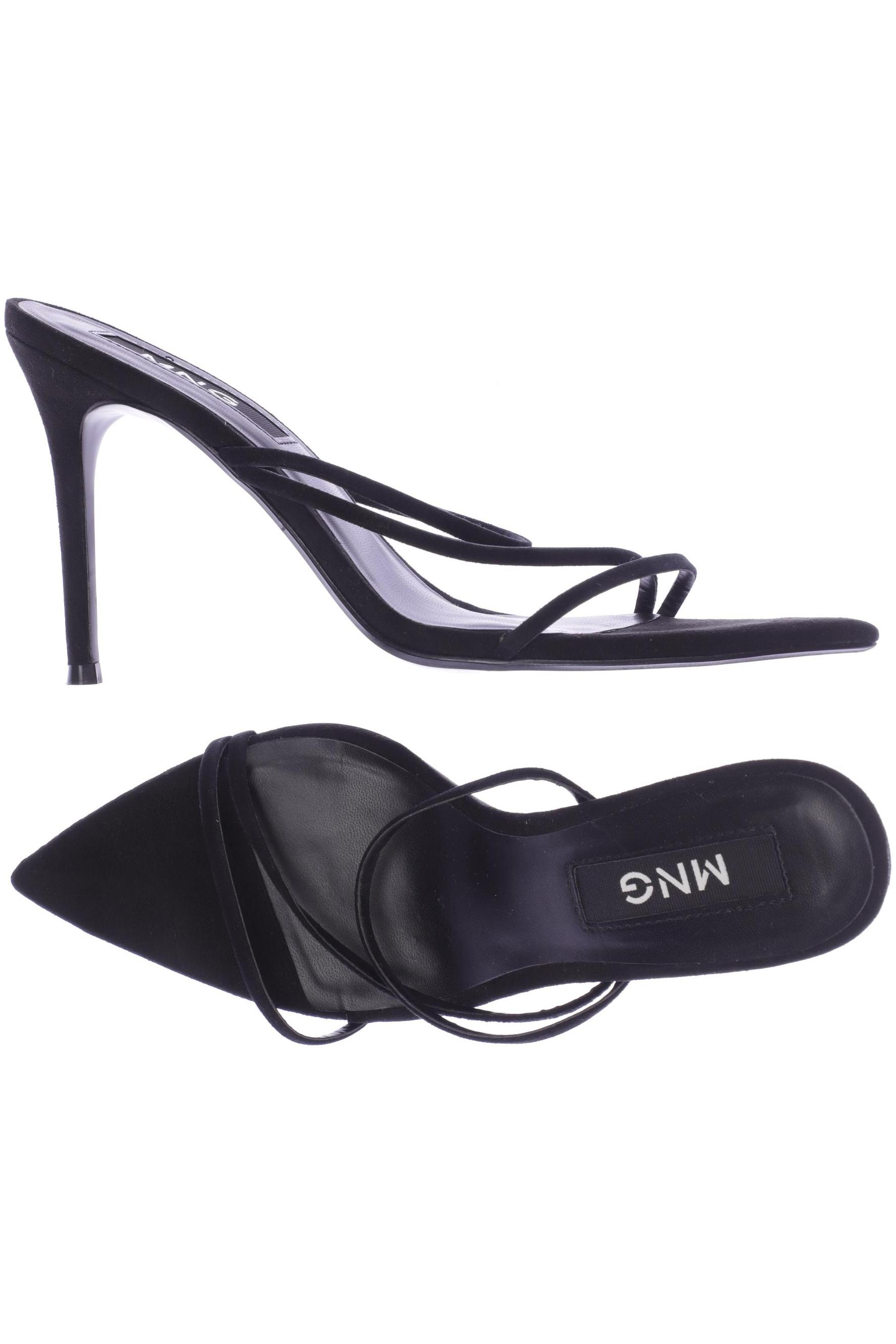 

MANGO Damen Sandale, schwarz