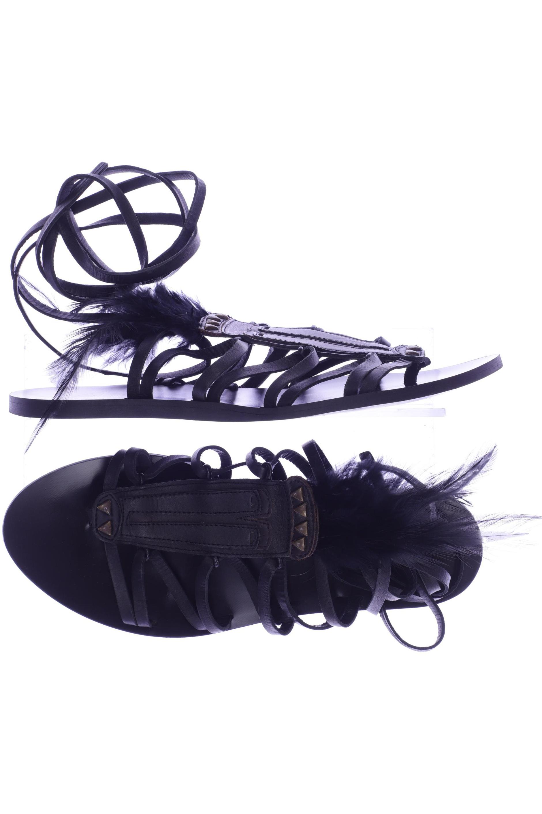 

MANGO Damen Sandale, schwarz