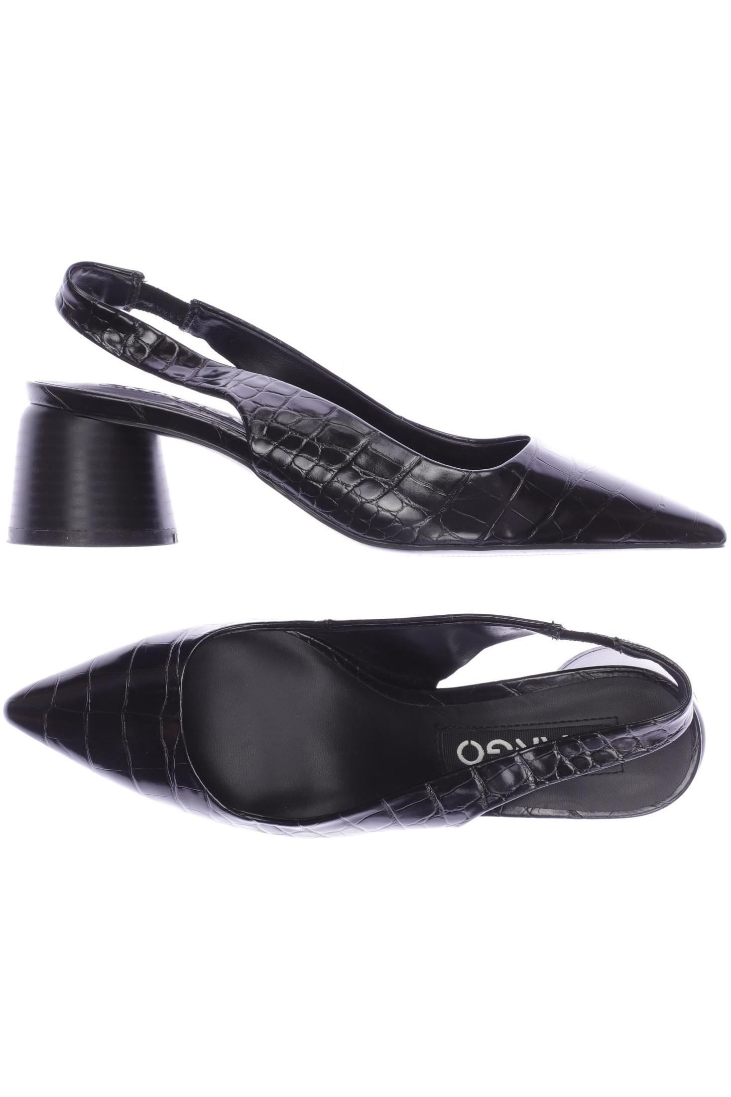 

MANGO Damen Sandale, schwarz