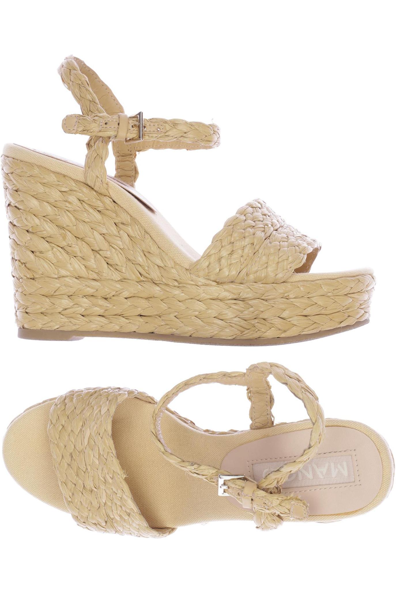 

MANGO Damen Sandale, beige