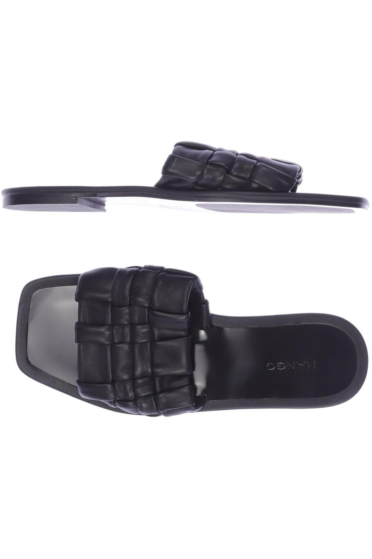 

MANGO Damen Sandale, schwarz