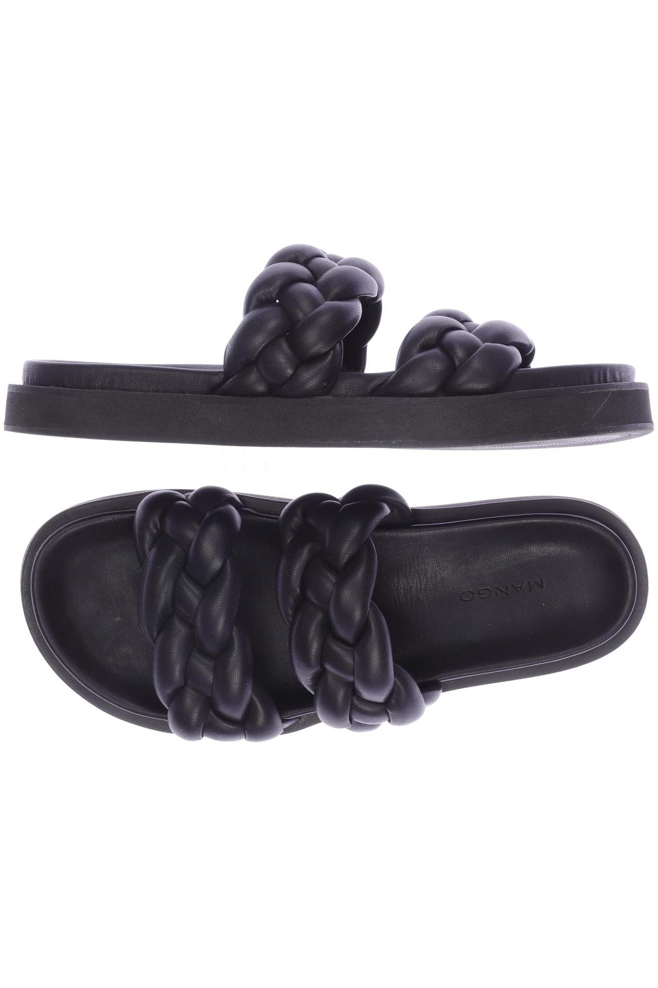 

MANGO Damen Sandale, schwarz