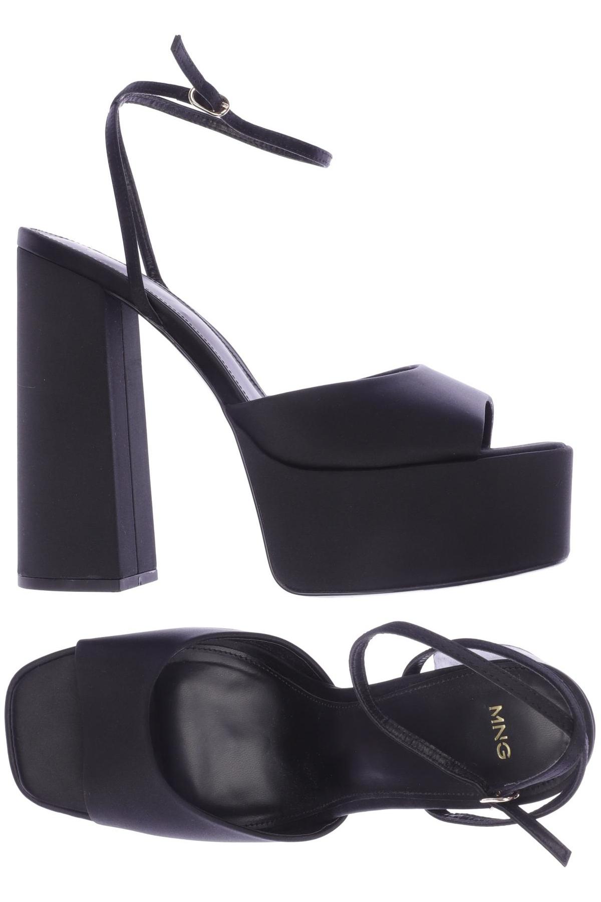 

MANGO Damen Sandale, schwarz