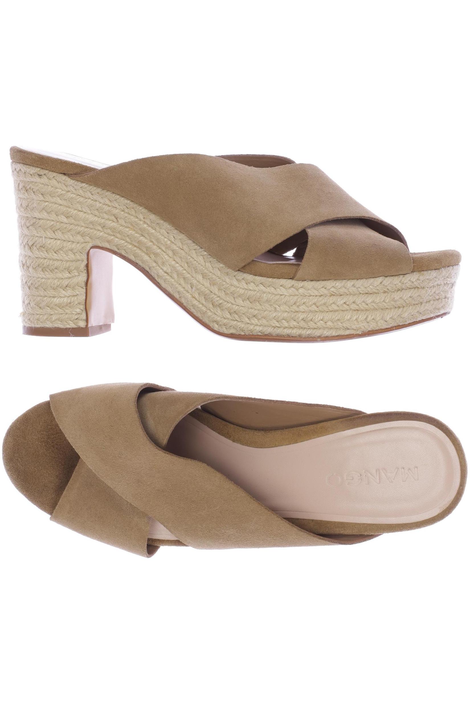 

Mango Damen Sandale, beige, Gr. 37