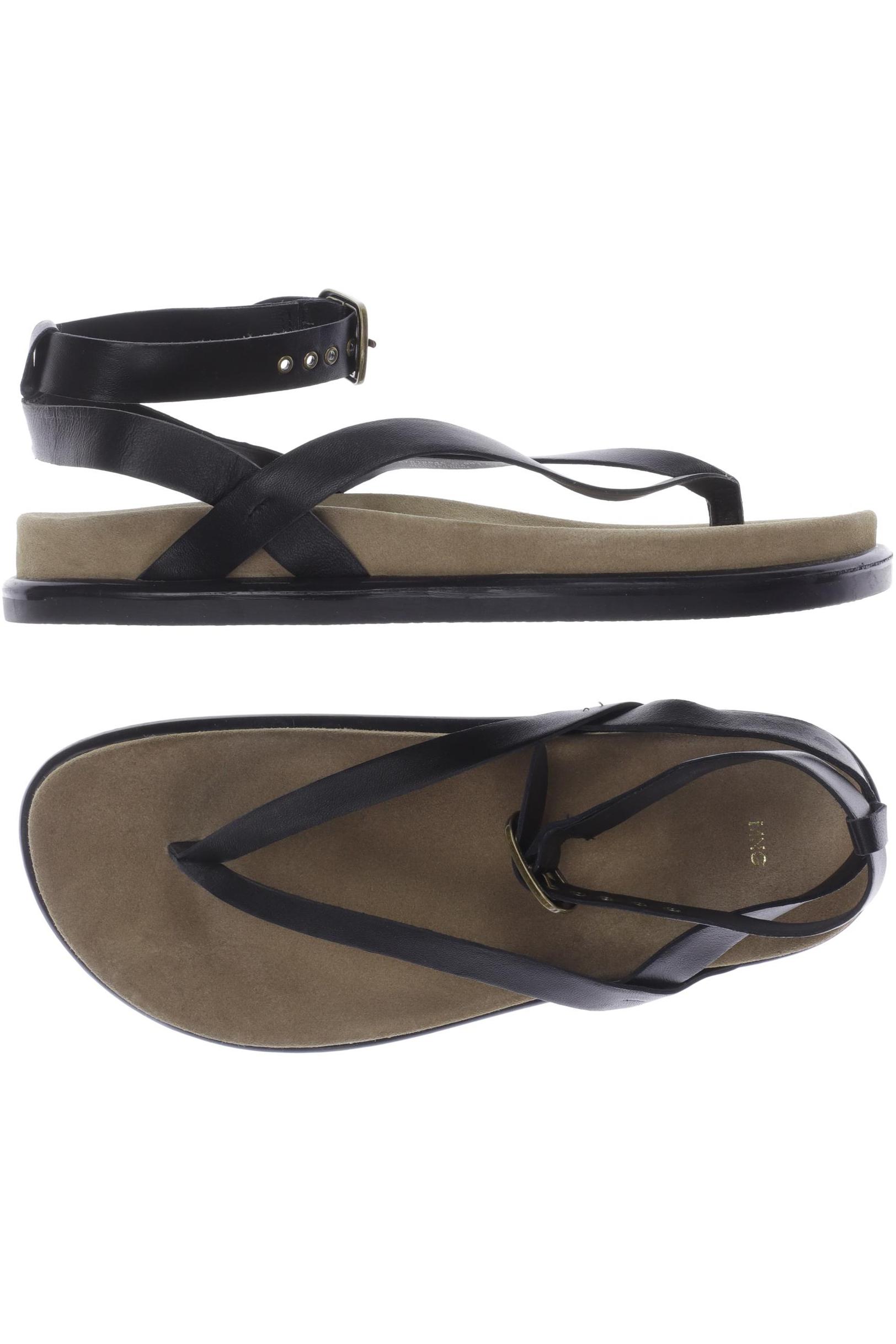 

MANGO Damen Sandale, schwarz
