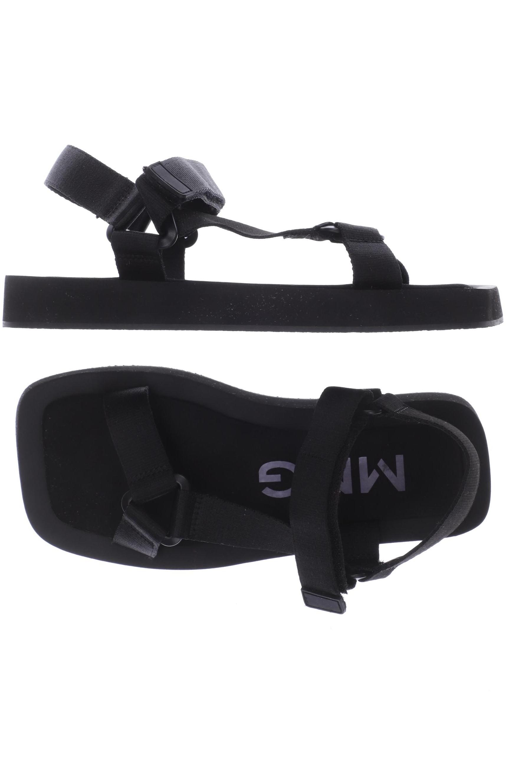 

MANGO Damen Sandale, schwarz