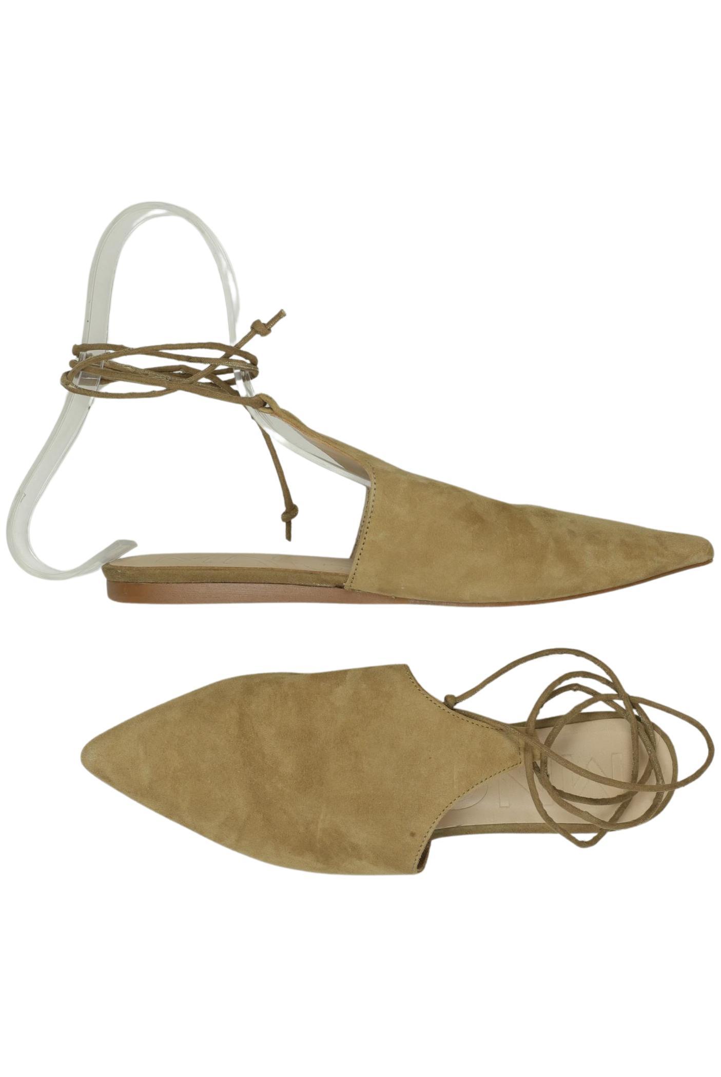 

Mango Damen Sandale, beige, Gr. 36