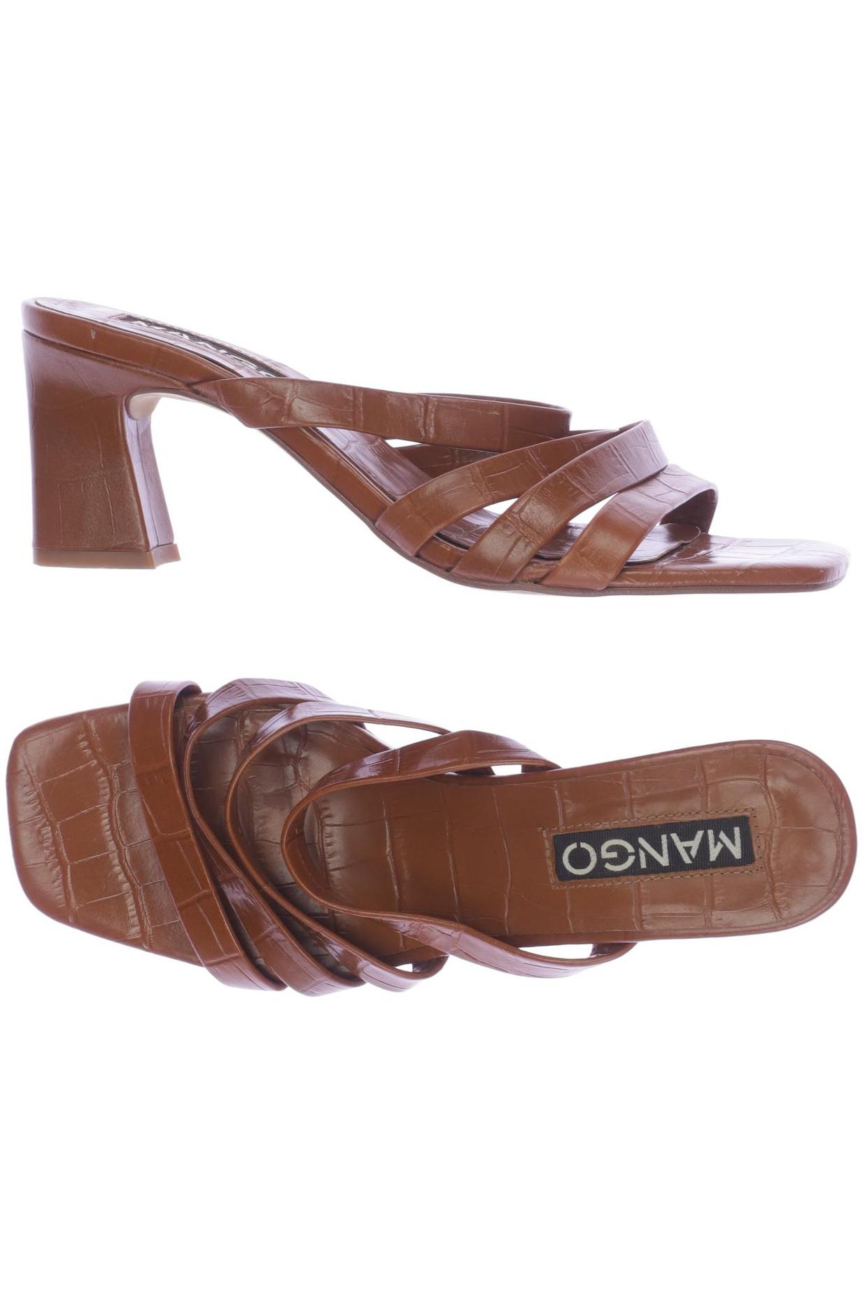 

Mango Damen Sandale, orange, Gr. 37