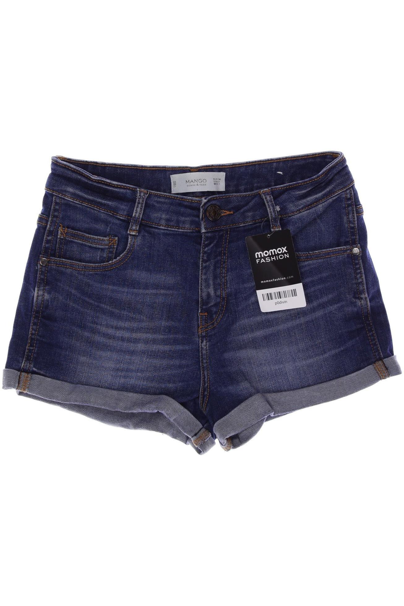

Mango Damen Shorts, blau, Gr. 34