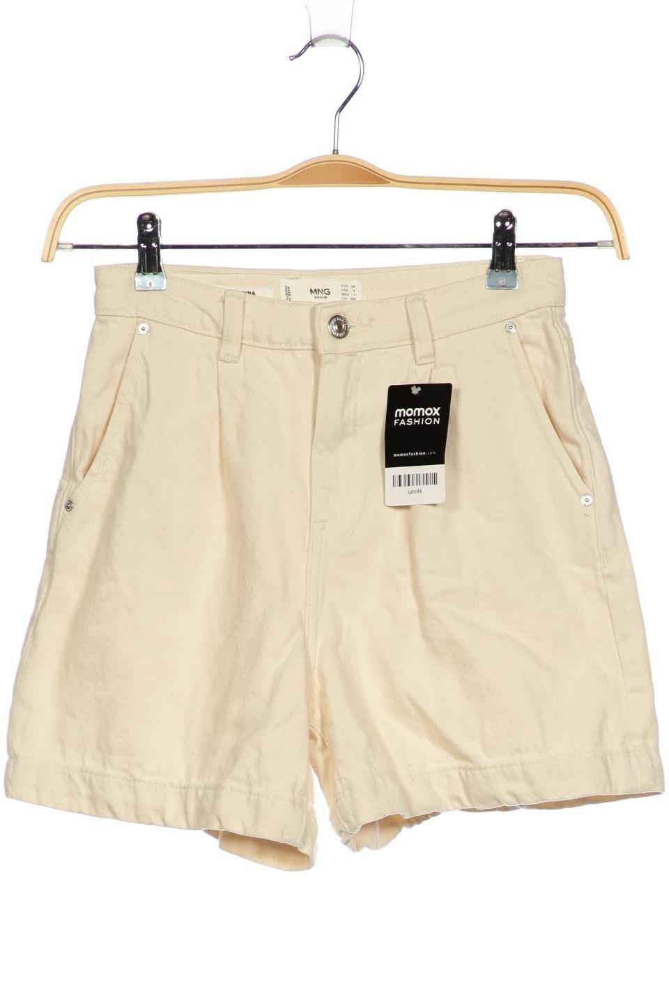 

Mango Damen Shorts, cremeweiß, Gr. 34