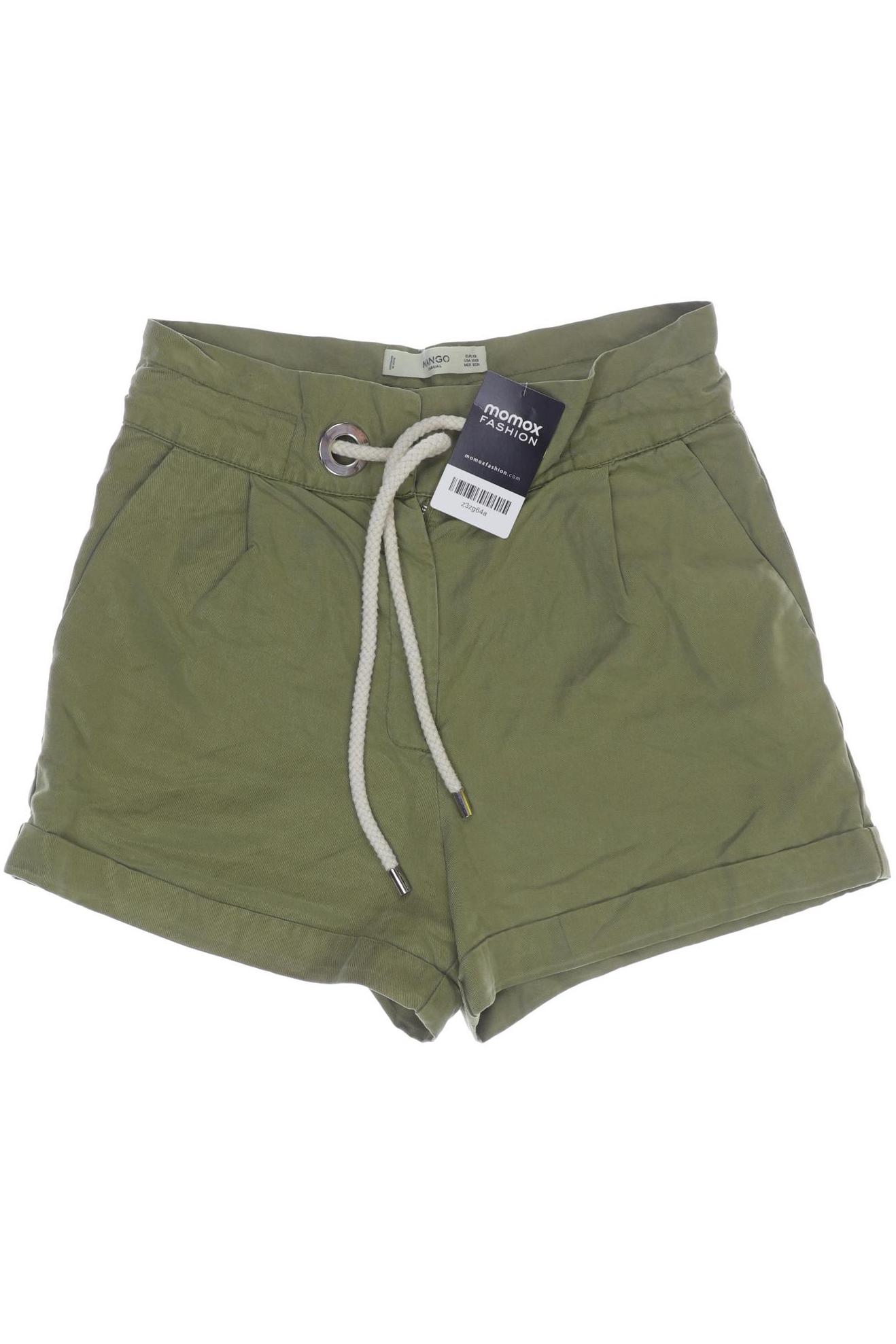 

Mango Damen Shorts, grün, Gr. 34