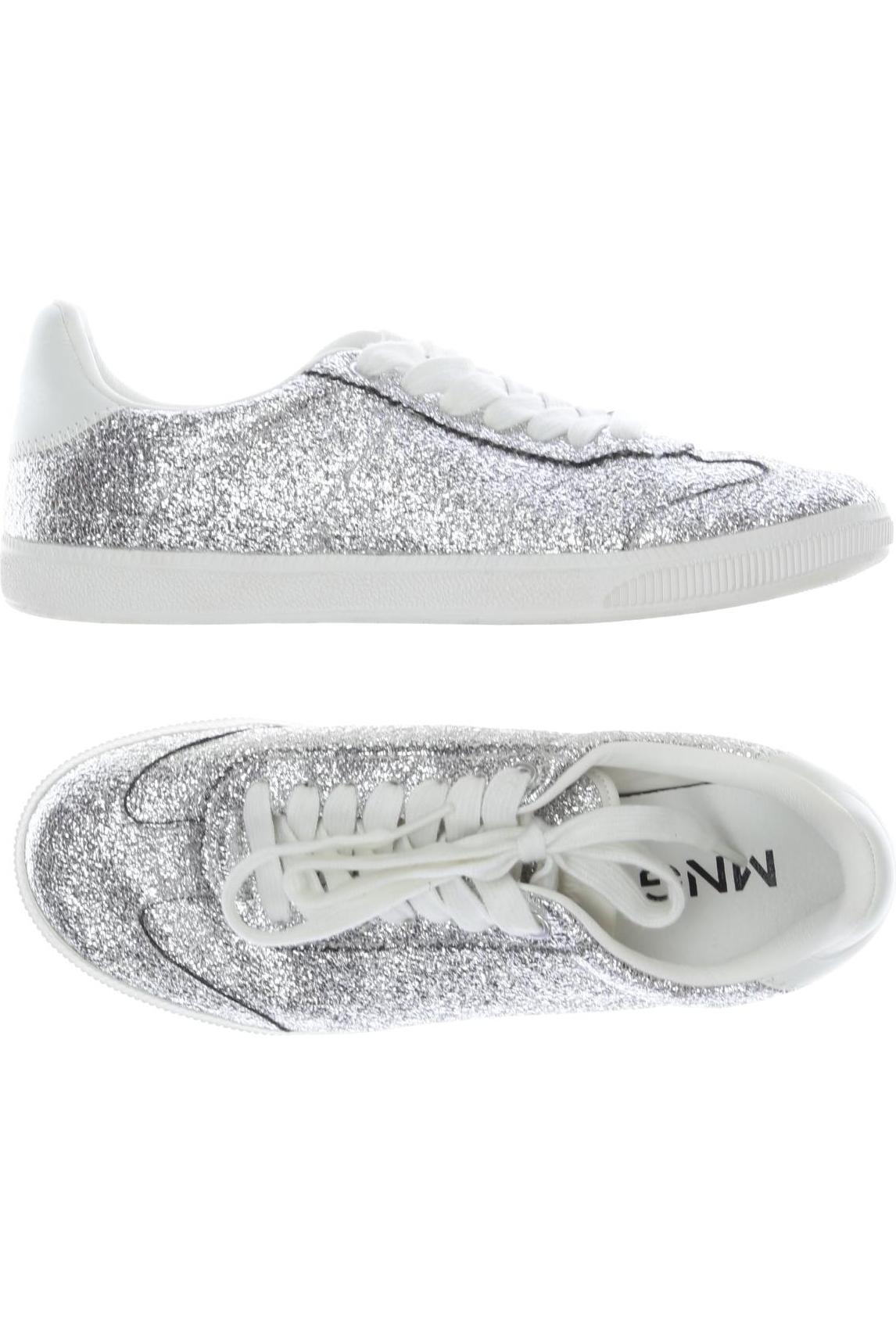 

Mango Damen Sneakers, silber, Gr. 38