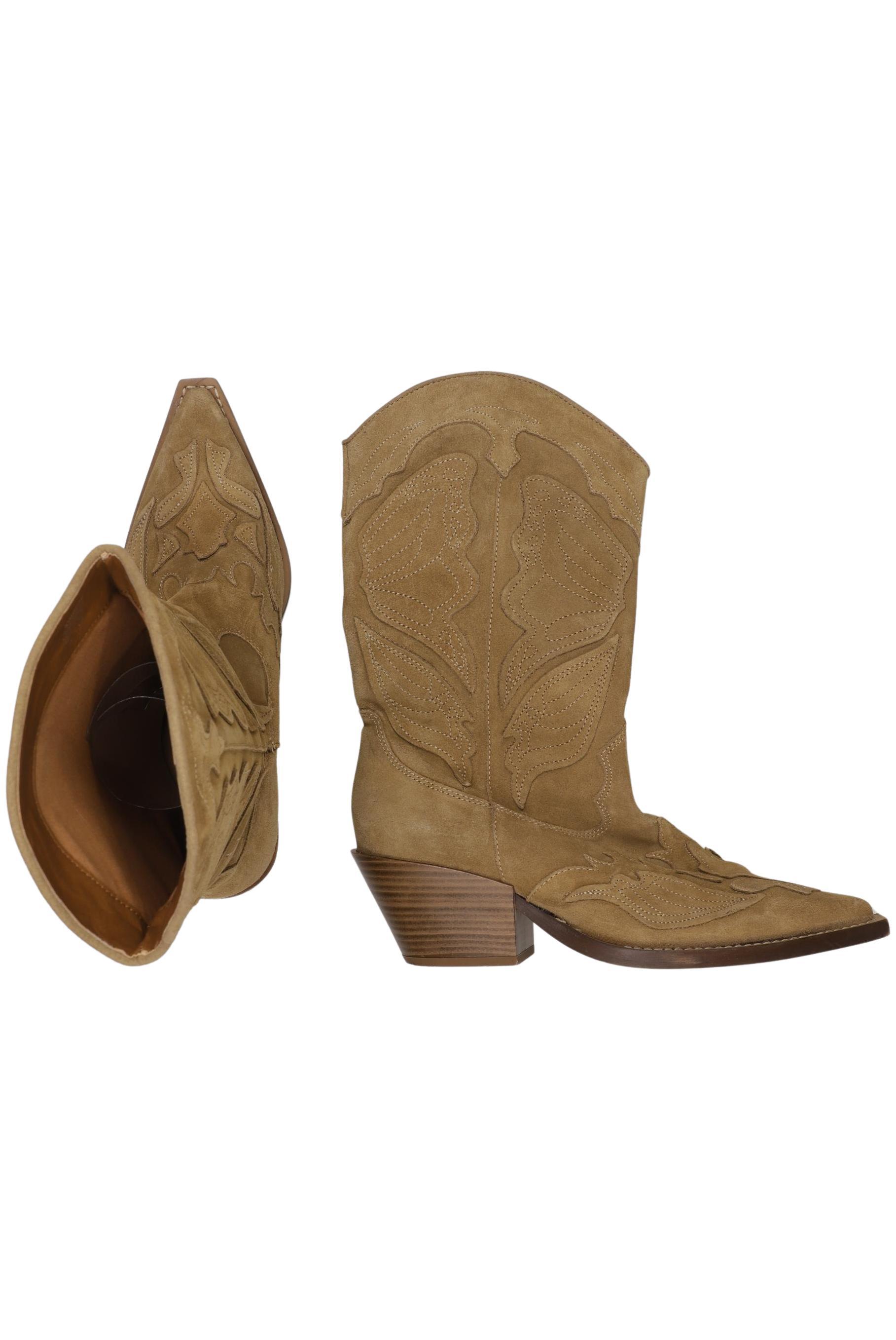 

Mango Damen Stiefel, beige, Gr. 39