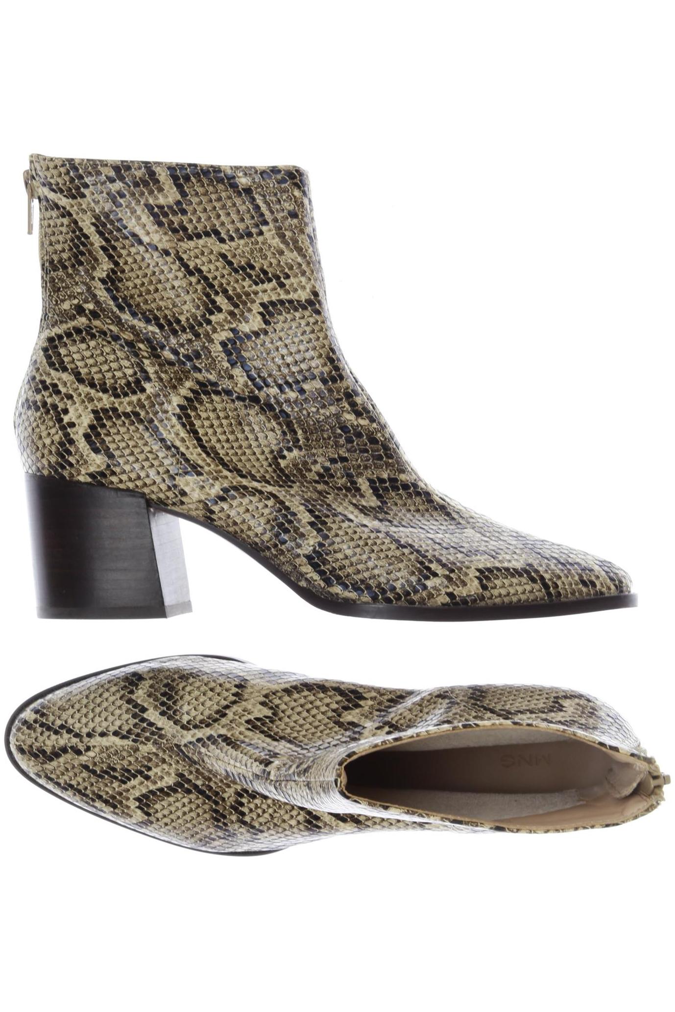 

Mango Damen Stiefelette, beige, Gr. 39