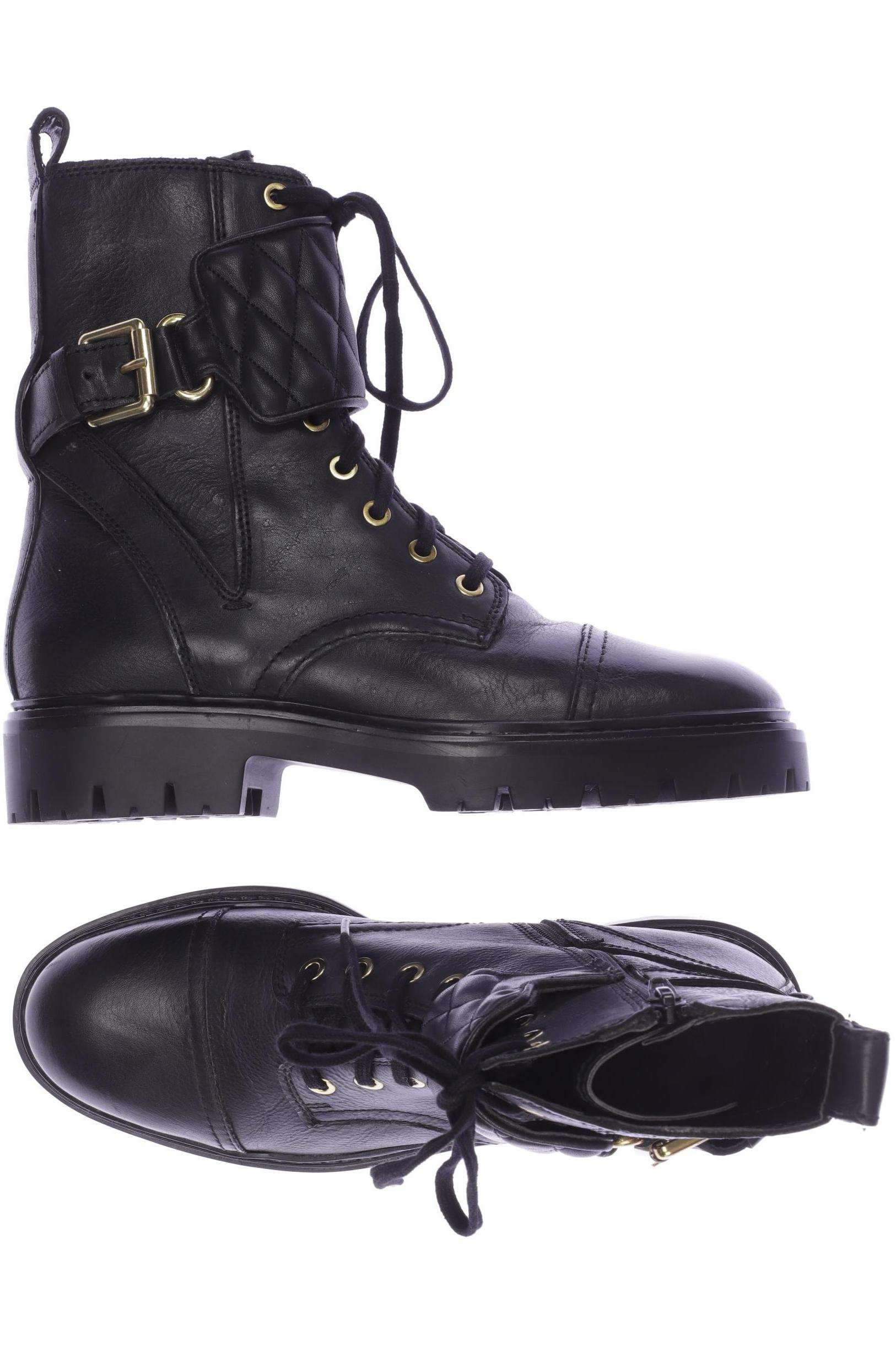

MANGO Damen Stiefelette, schwarz