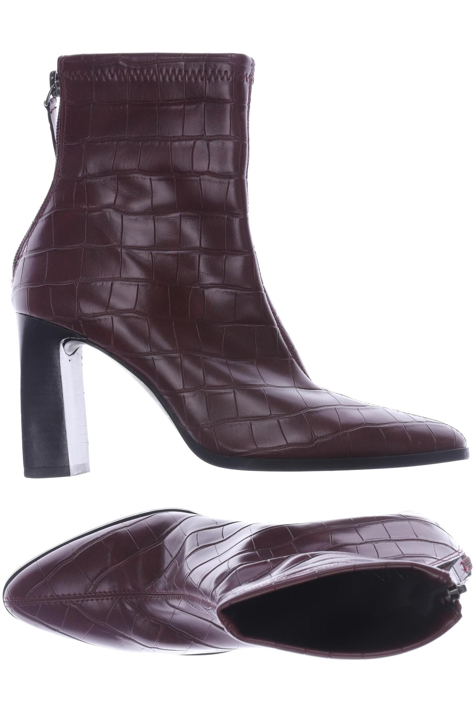 

Mango Damen Stiefelette, bordeaux, Gr. 35