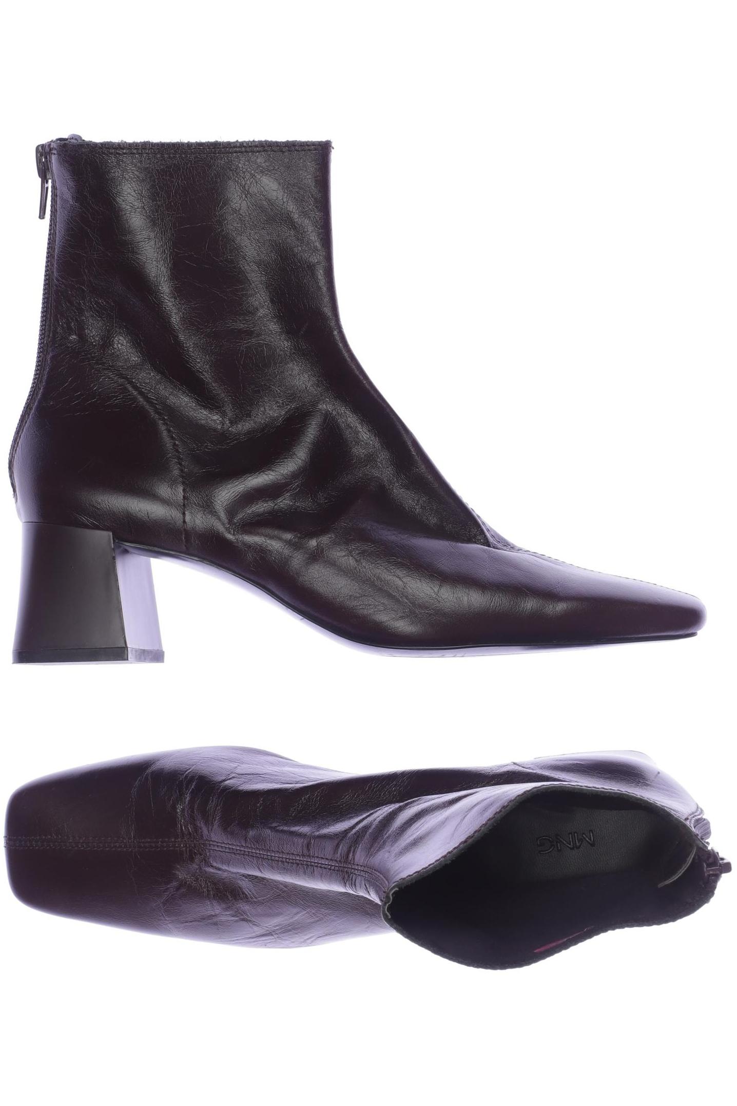 

Mango Damen Stiefelette, bordeaux, Gr. 38