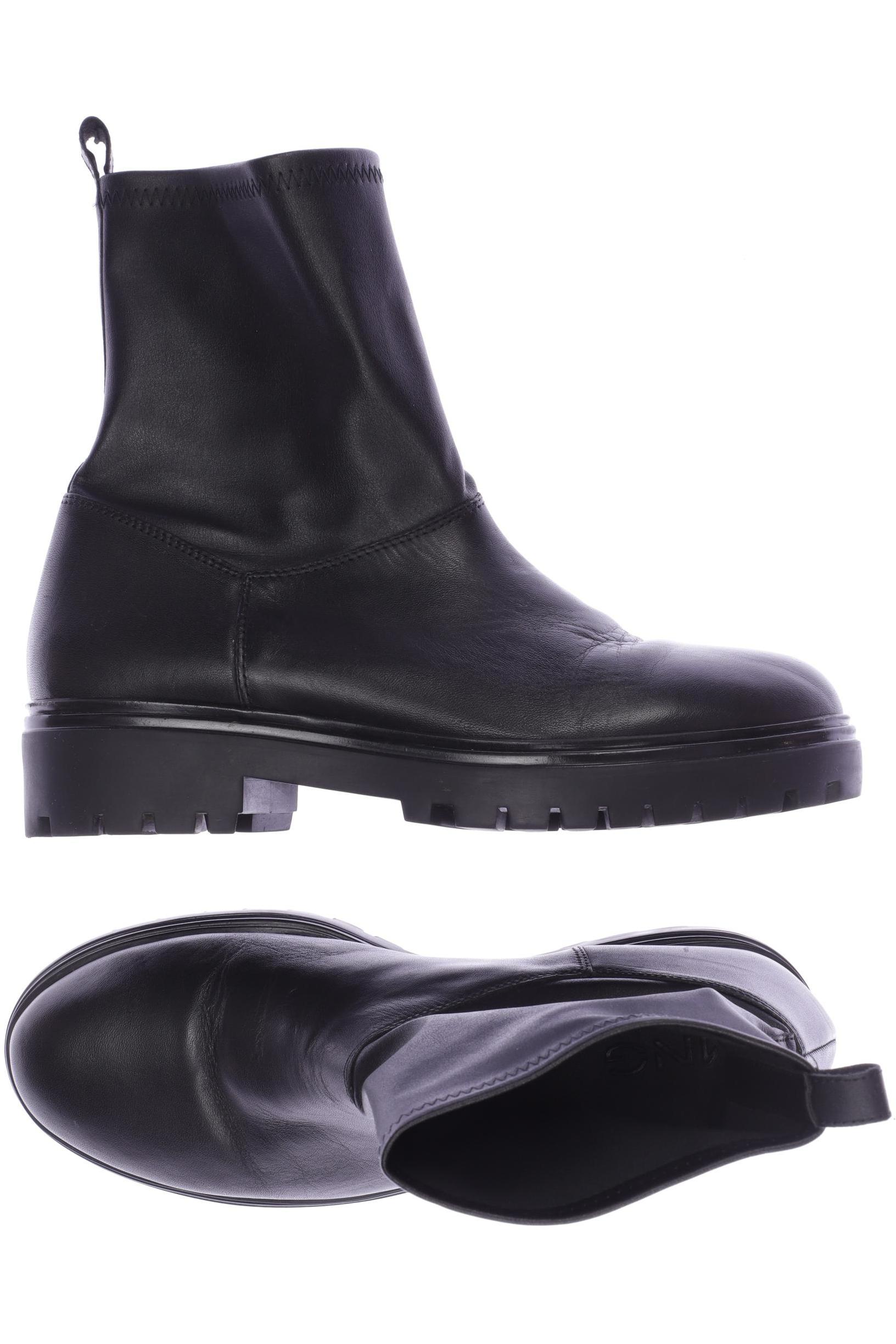 

MANGO Damen Stiefelette, schwarz