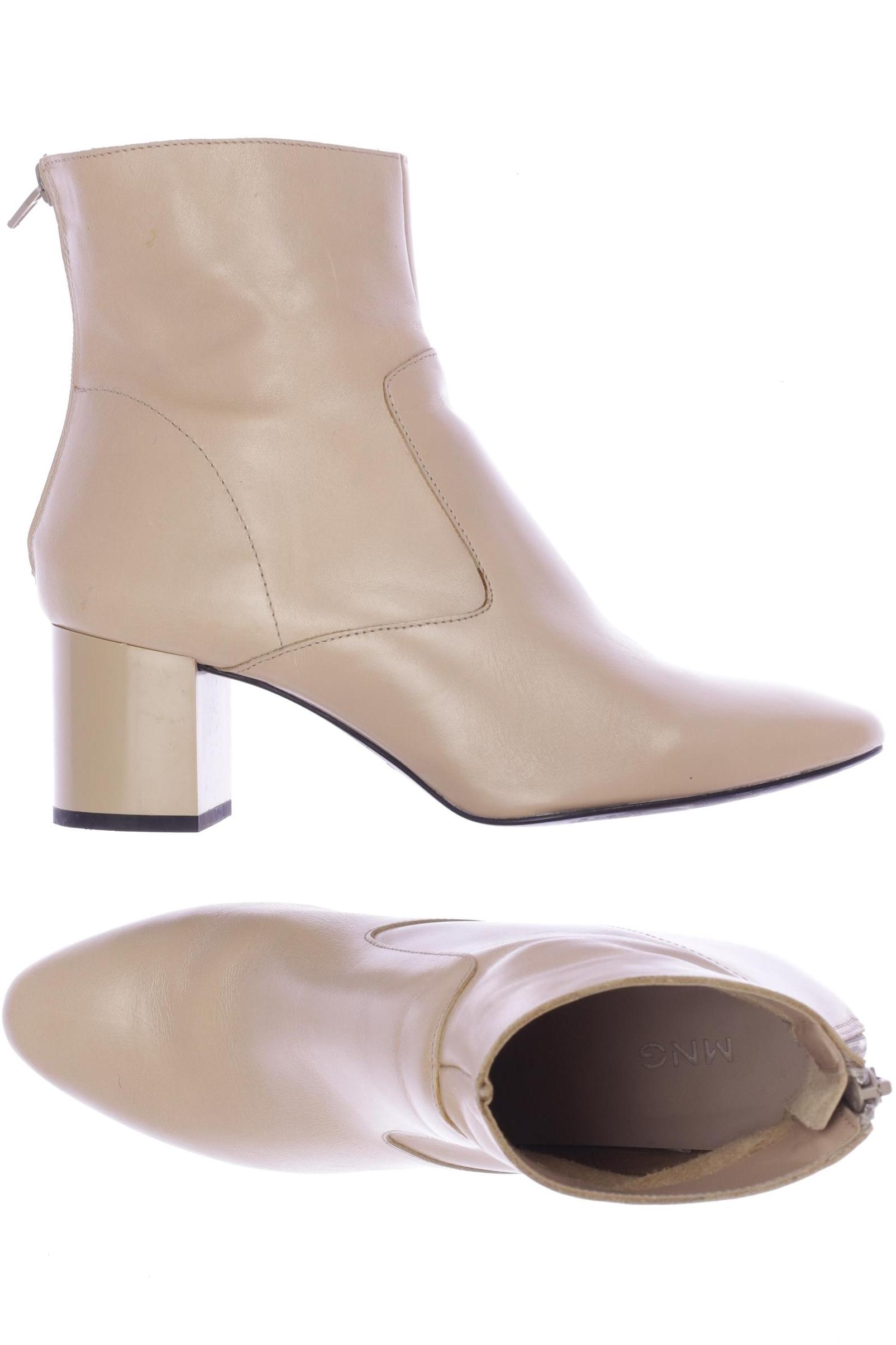 

Mango Damen Stiefelette, beige, Gr. 38