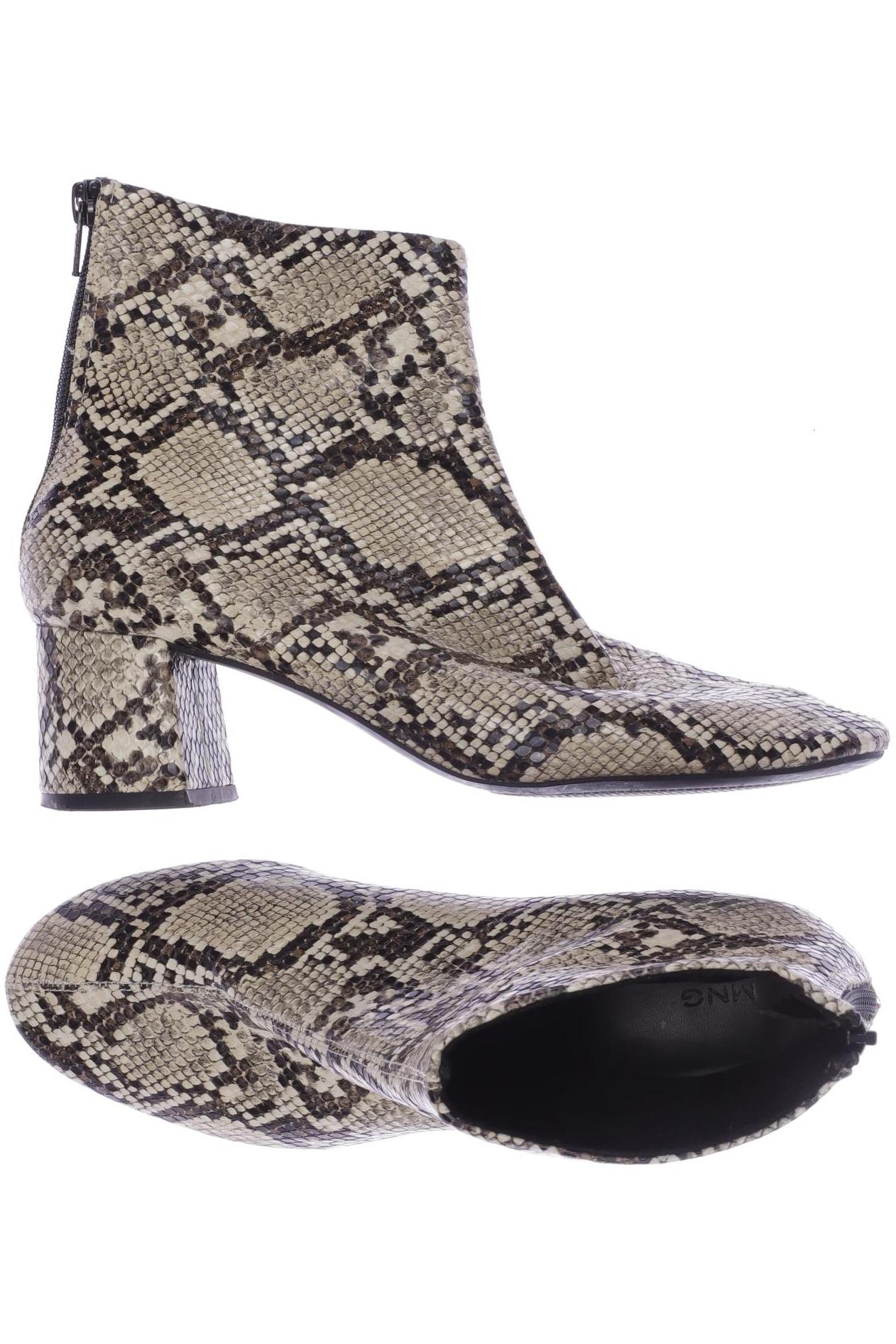 

Mango Damen Stiefelette, beige, Gr. 38