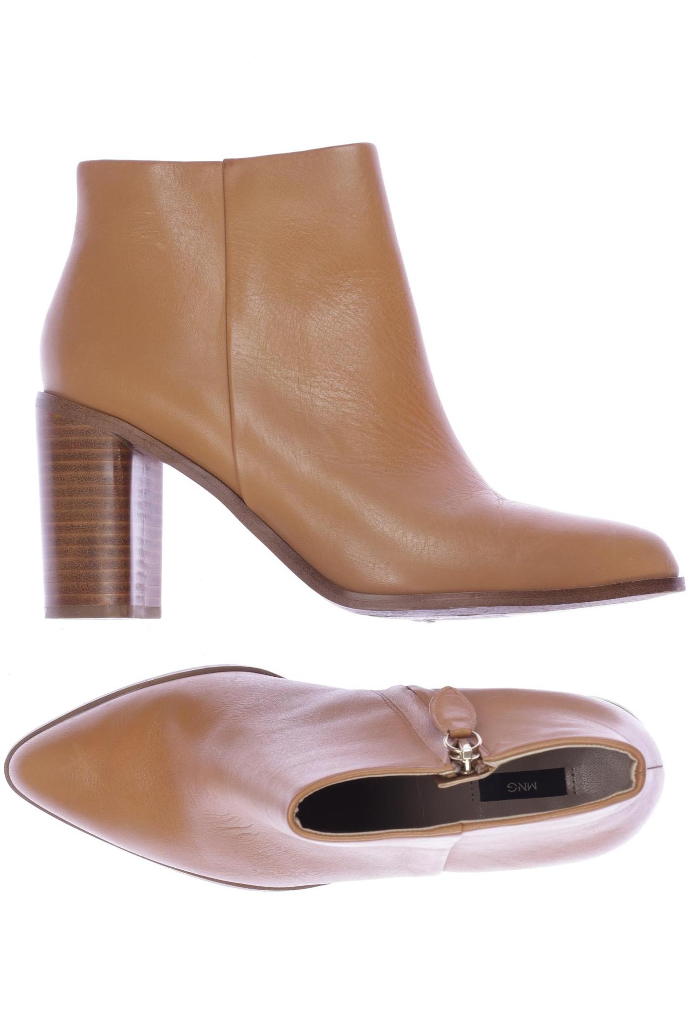 

Mango Damen Stiefelette, beige, Gr. 39