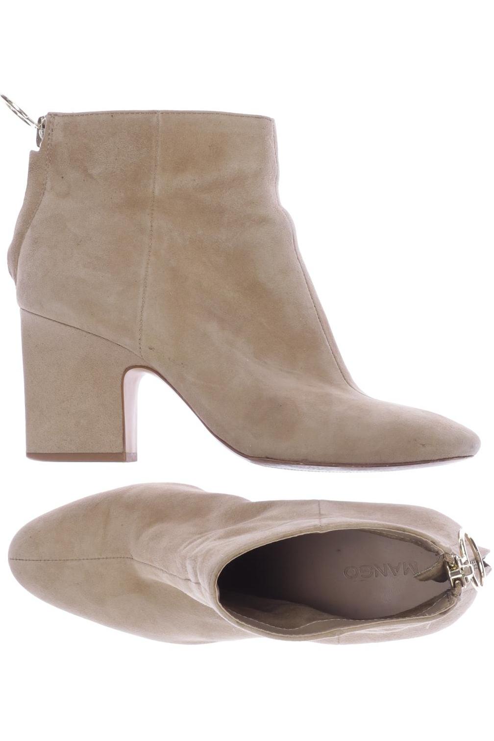 

MANGO Damen Stiefelette, beige