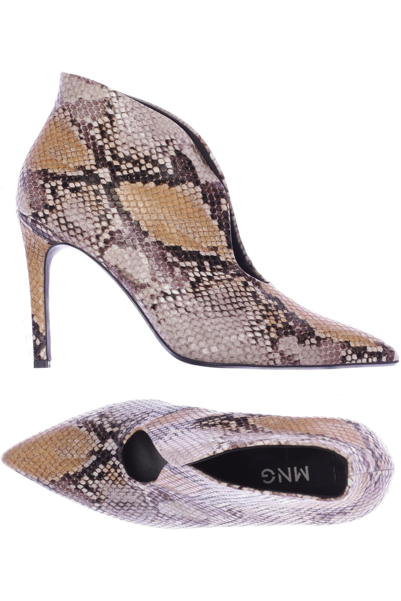 

Mango Damen Stiefelette, beige, Gr. 36