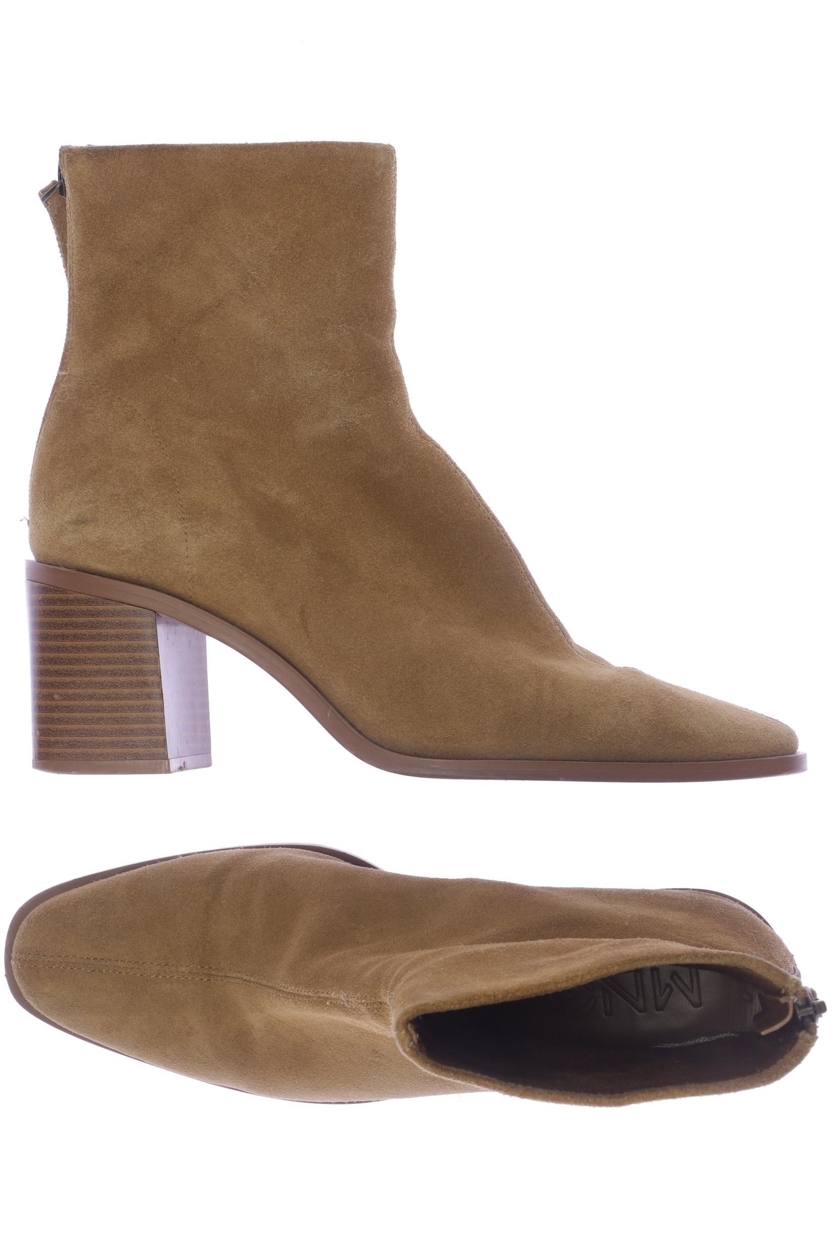

Mango Damen Stiefelette, beige, Gr. 39