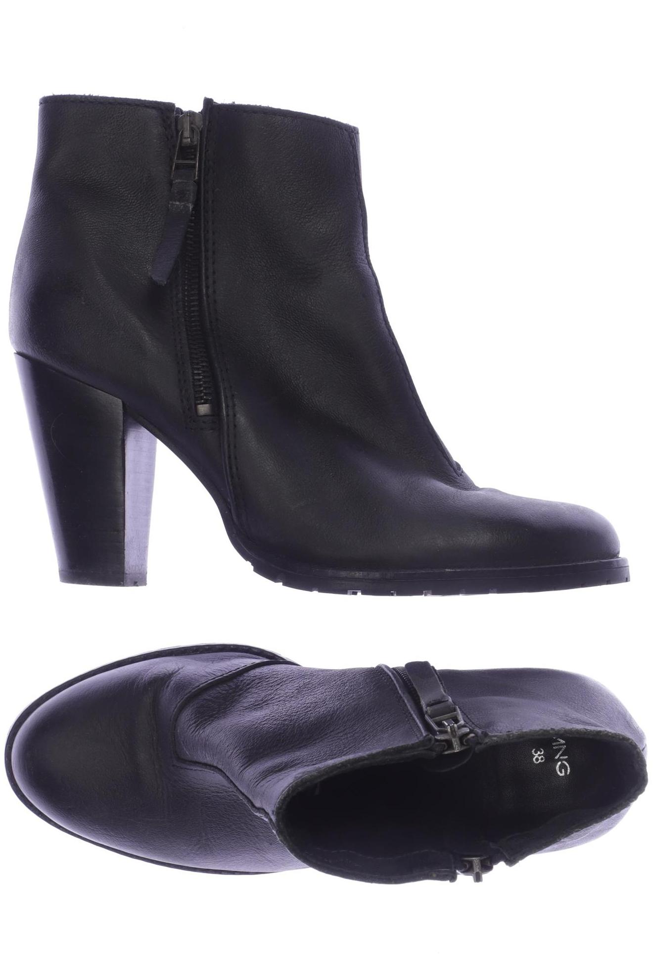 

MANGO Damen Stiefelette, schwarz