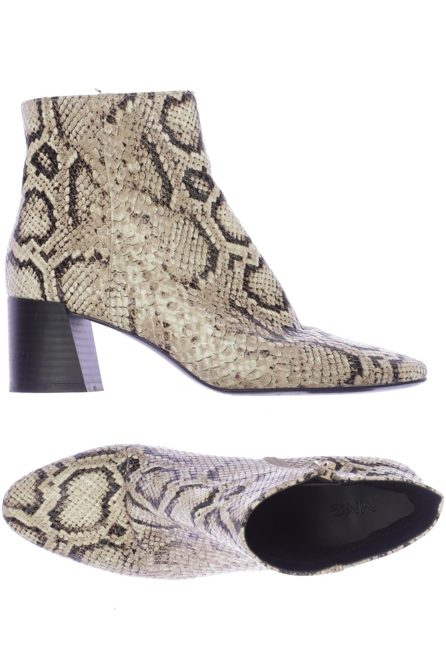

Mango Damen Stiefelette, beige, Gr. 36