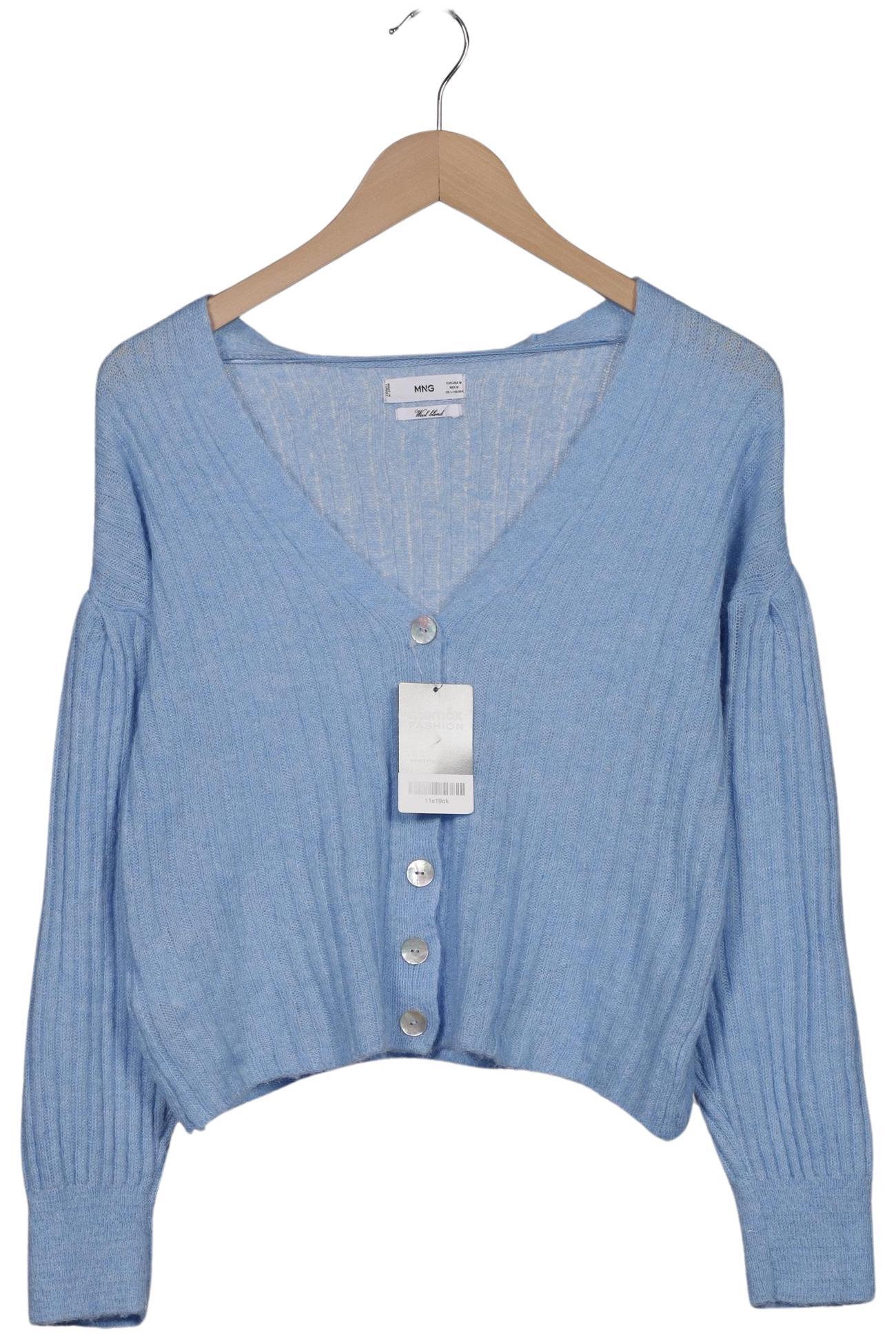 

Mango Damen Strickjacke, hellblau, Gr. 38