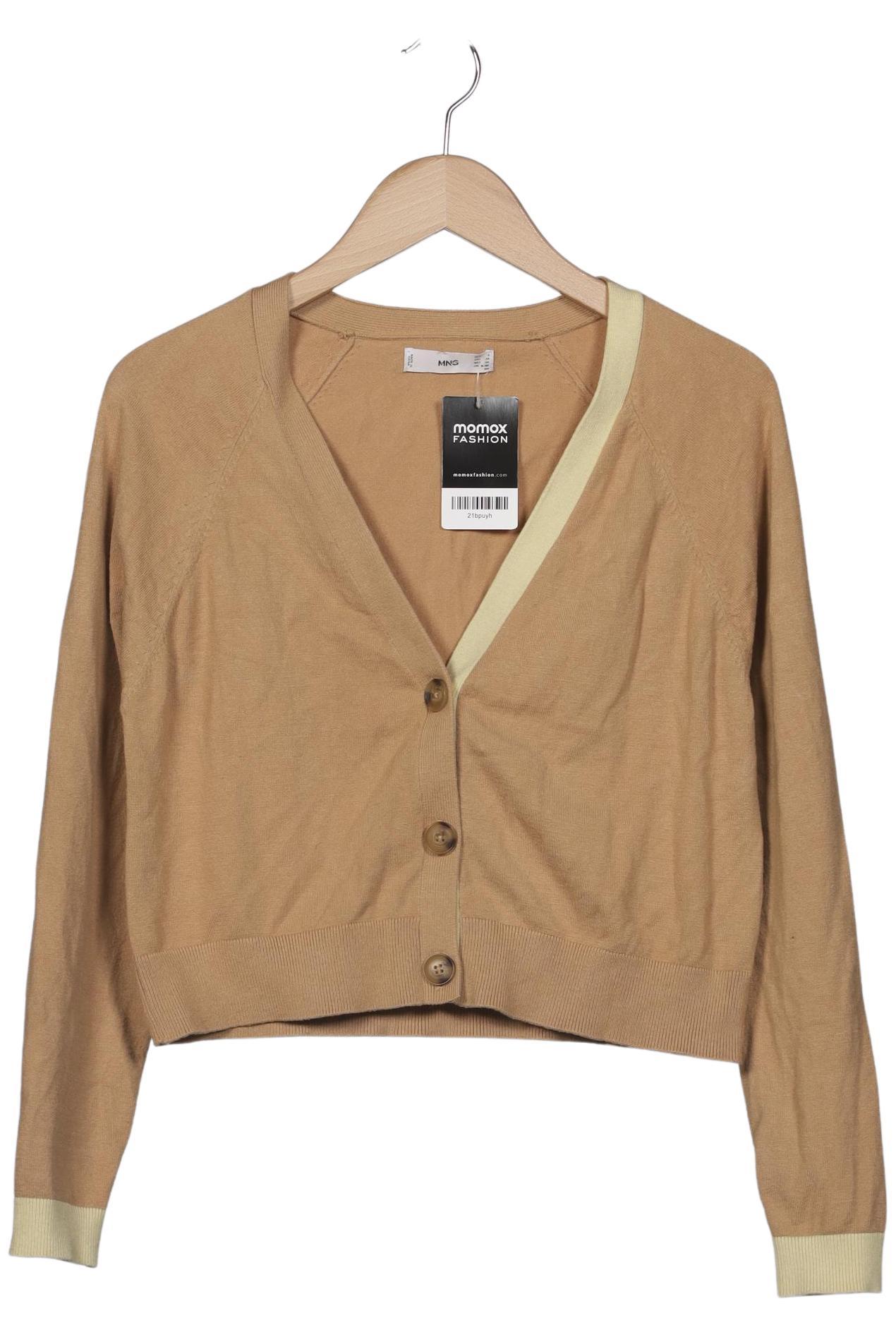 

Mango Damen Strickjacke, beige, Gr. 36