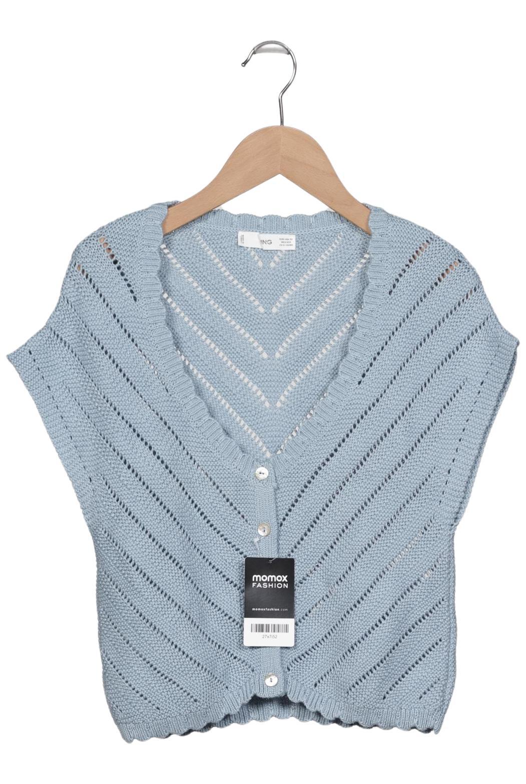 

Mango Damen Strickjacke, blau, Gr. 34