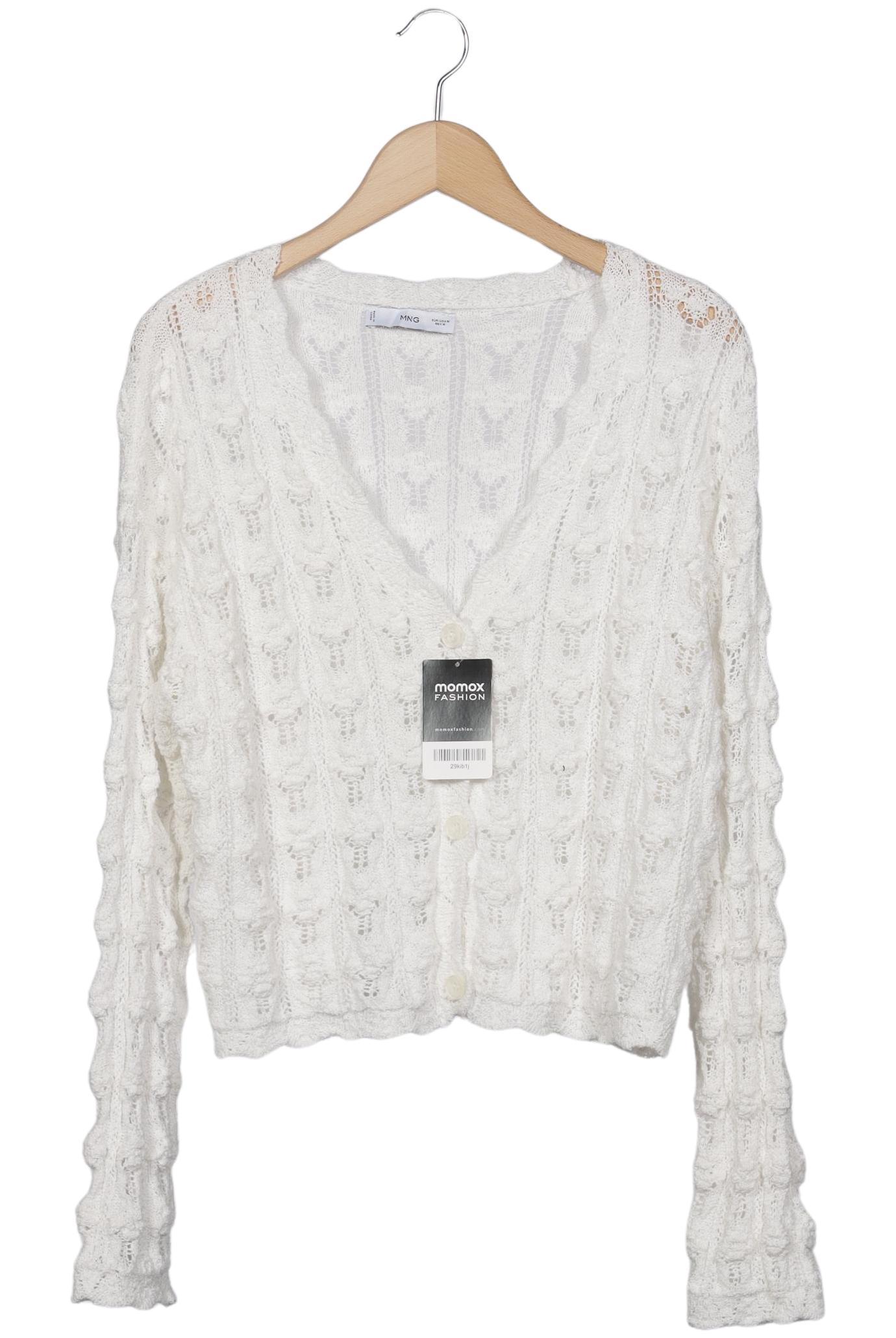 

Mango Damen Strickjacke, weiß, Gr. 38