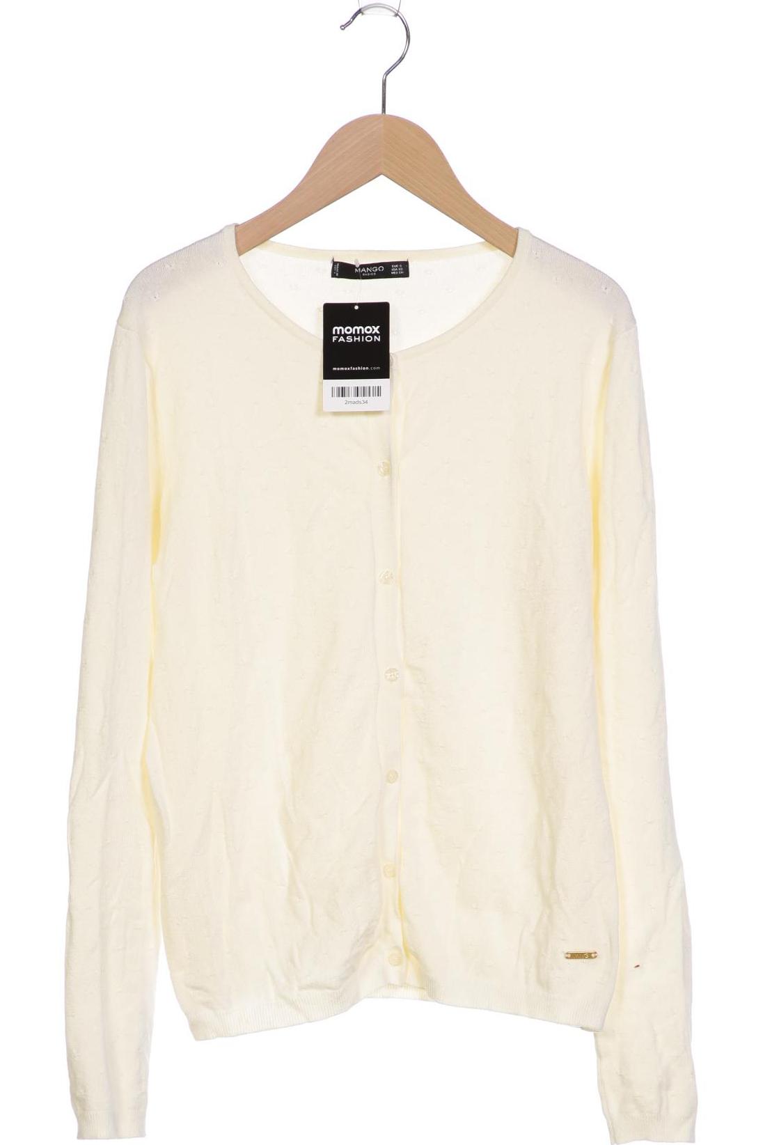 

MANGO Damen Strickjacke, cremeweiß