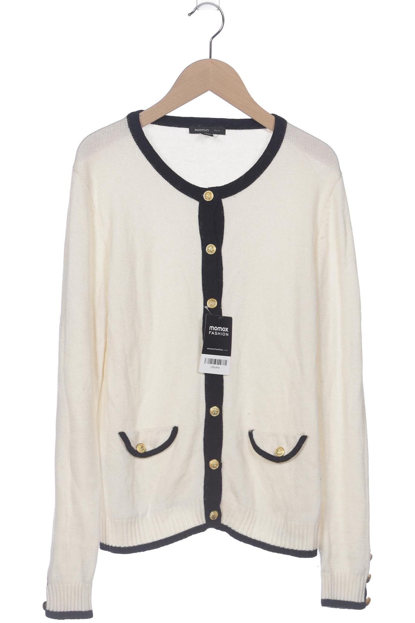 

Mango Damen Strickjacke, cremeweiß, Gr. 38
