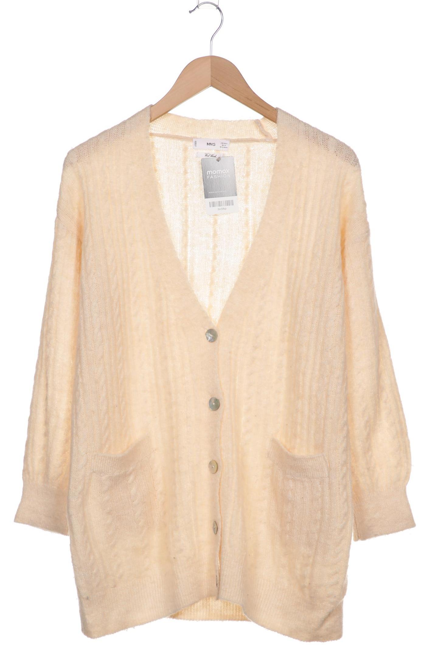

MANGO Damen Strickjacke, cremeweiß