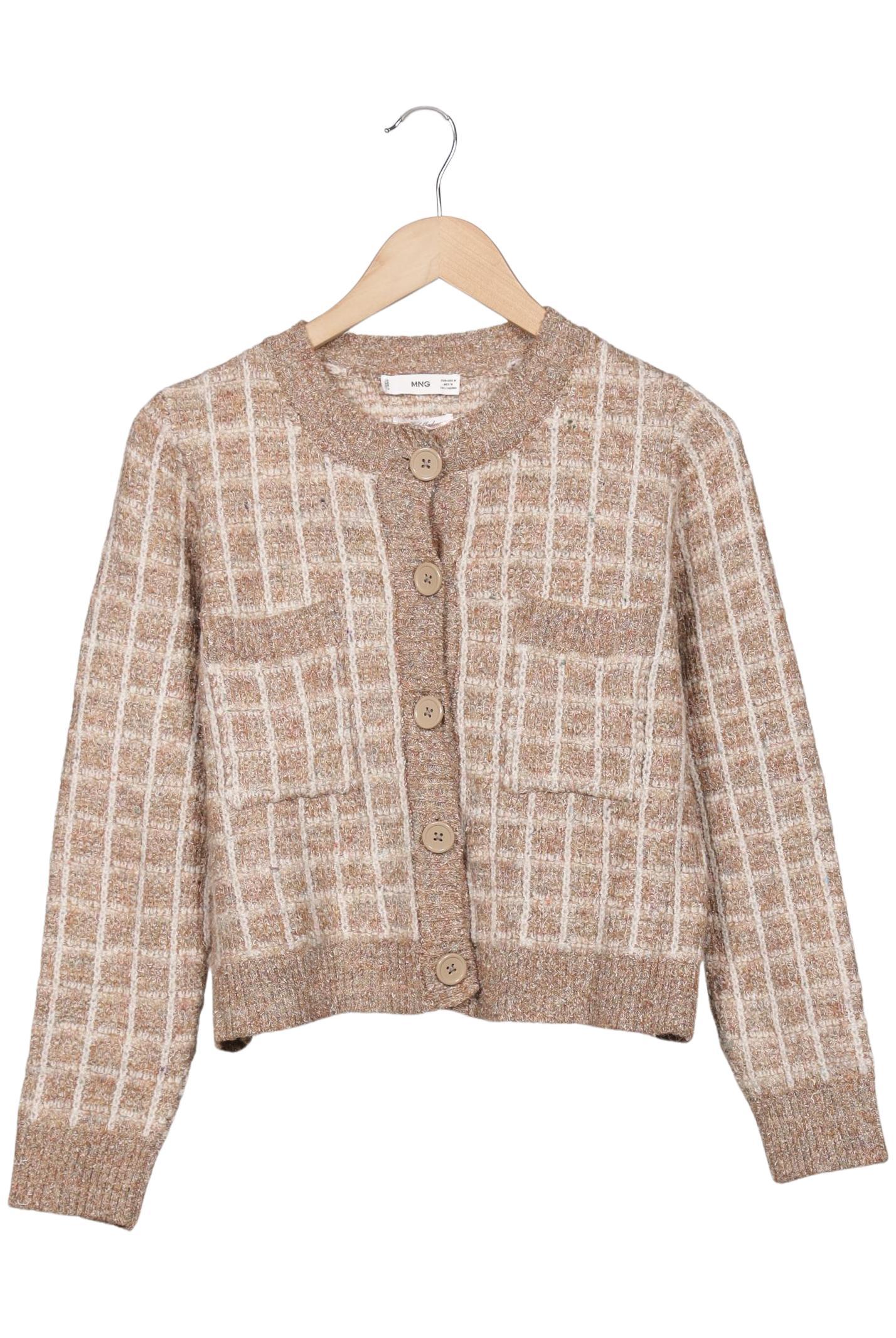 

Mango Damen Strickjacke, beige, Gr. 38