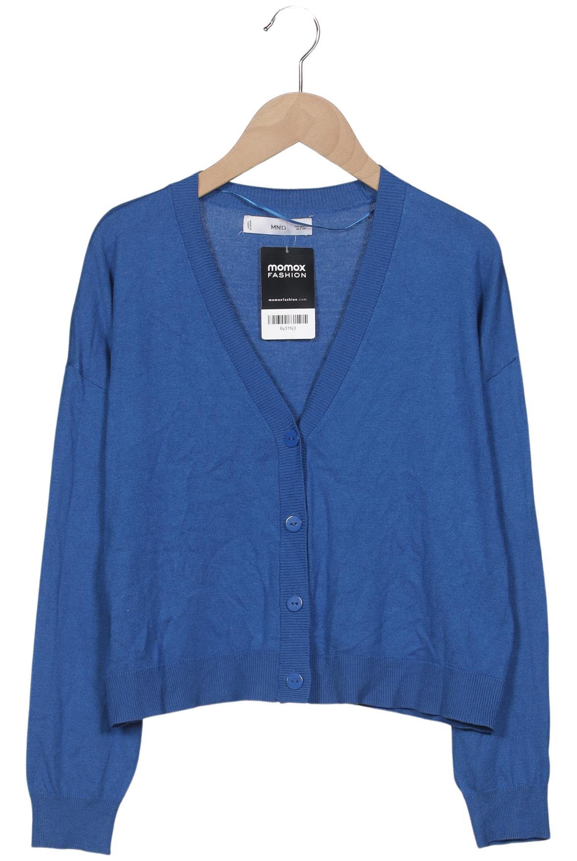 

Mango Damen Strickjacke, blau, Gr. 36