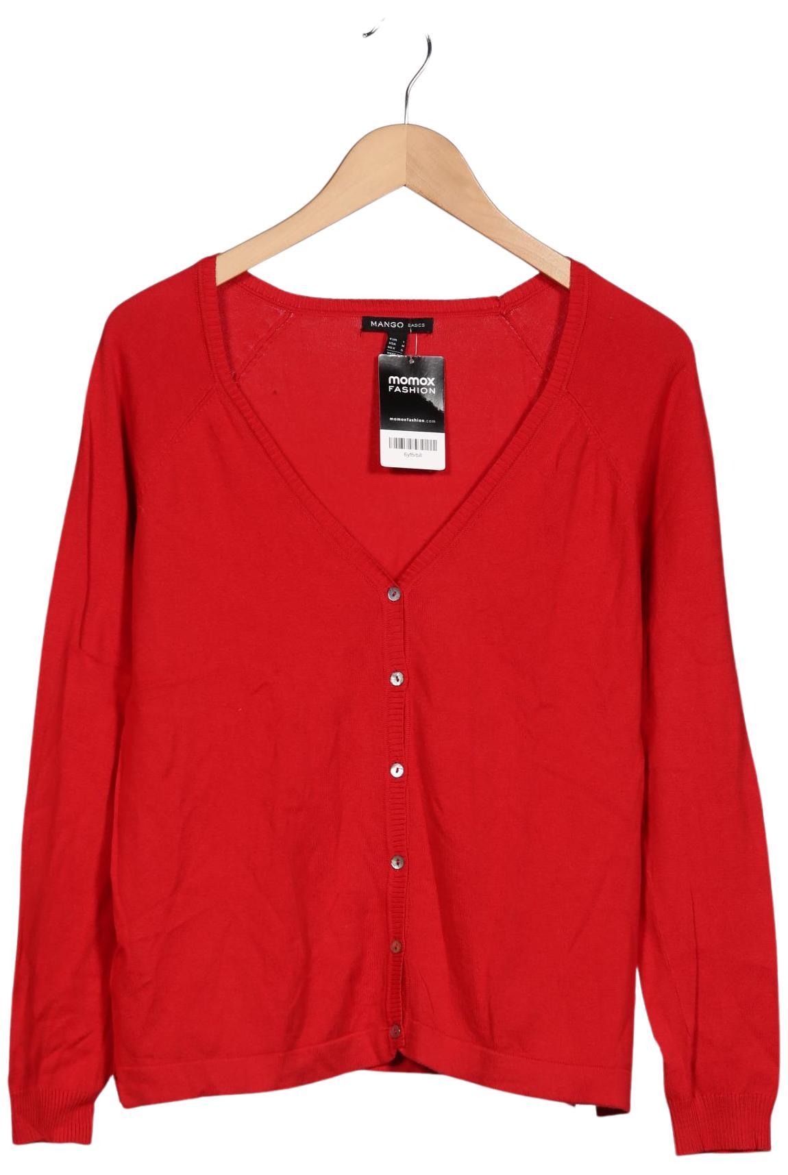 

Mango Damen Strickjacke, rot, Gr. 42