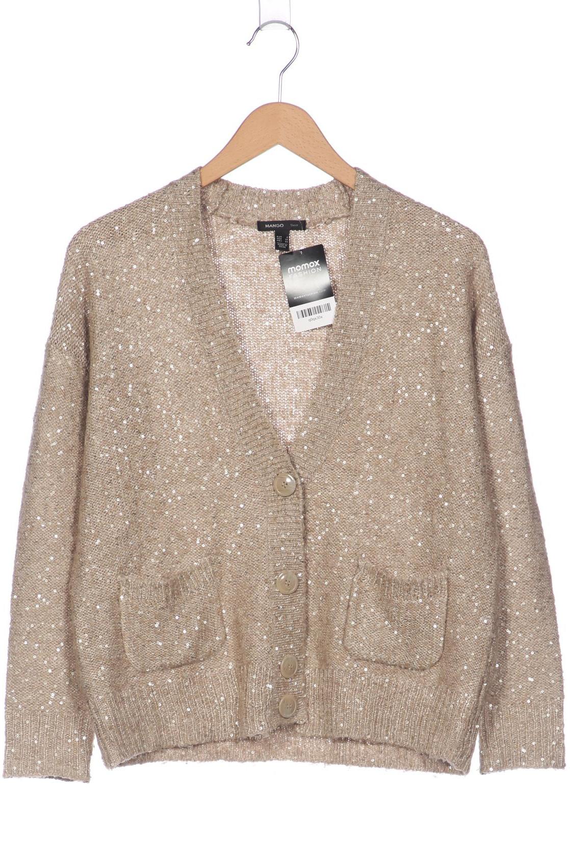 

Mango Damen Strickjacke, beige, Gr. 36