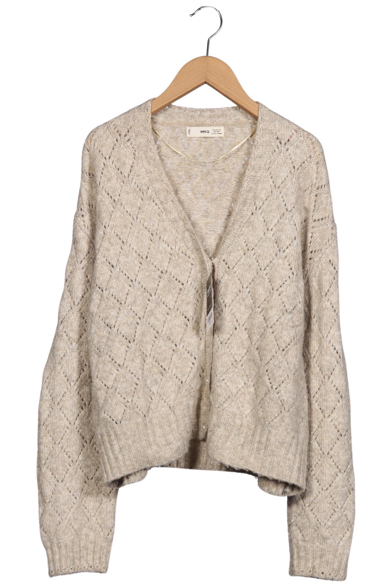 

Mango Damen Strickjacke, beige, Gr. 46
