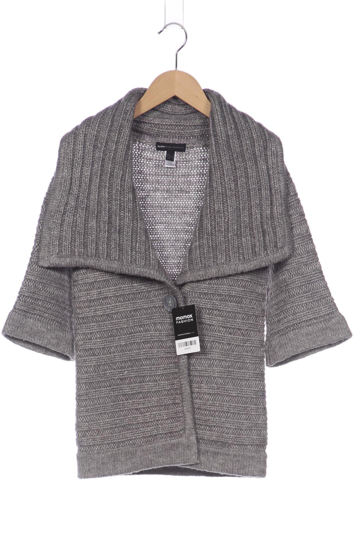 

Mango Damen Strickjacke, grau, Gr. 36
