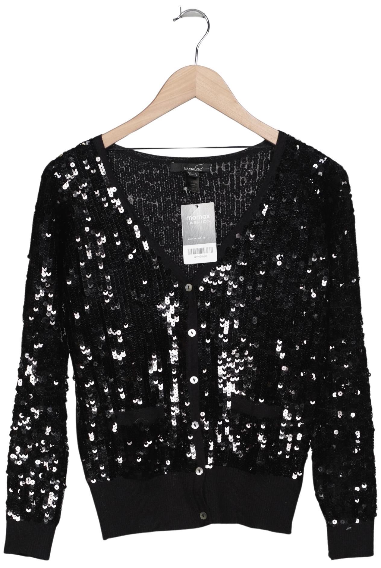 

Mango Damen Strickjacke, schwarz, Gr. 38