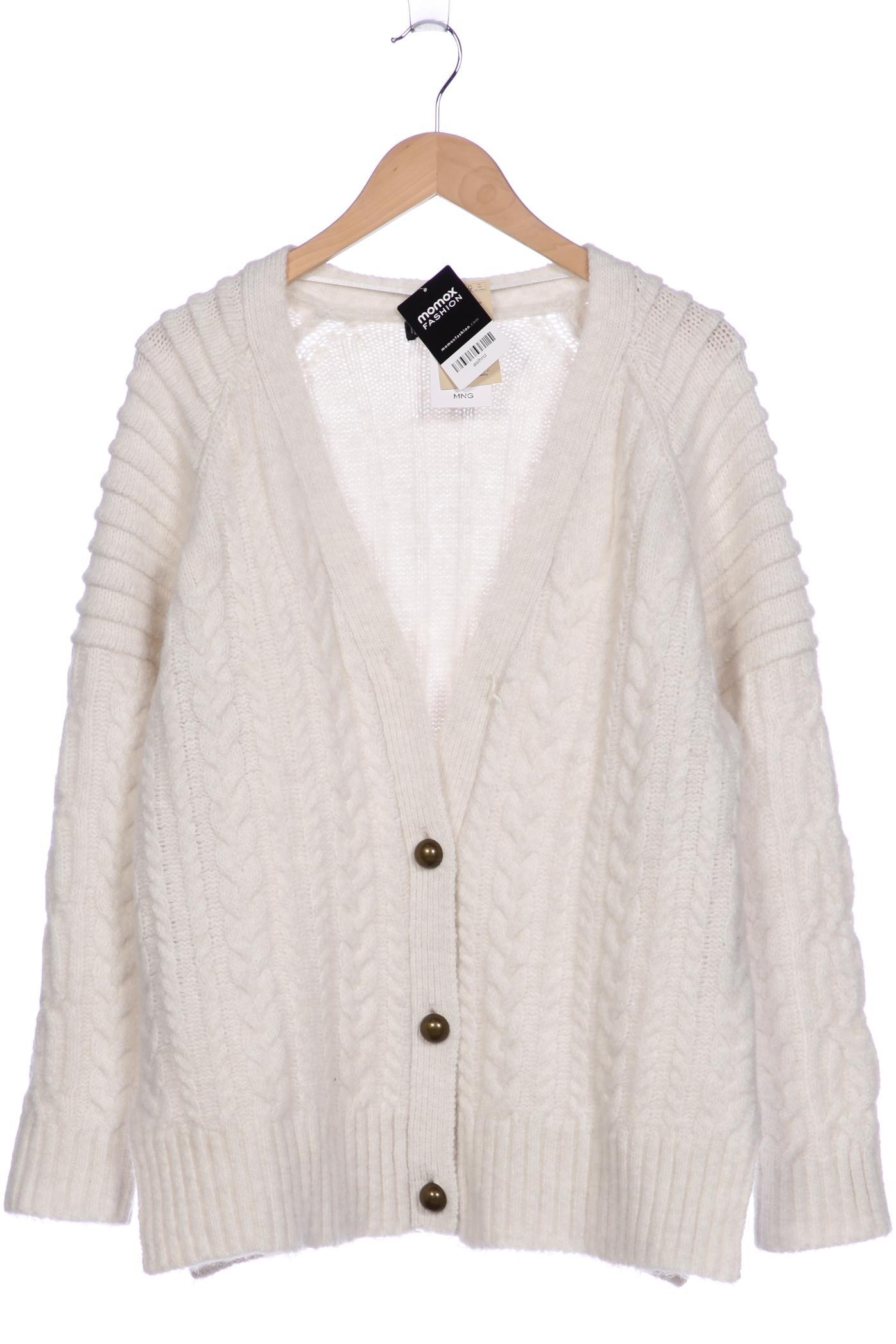 

Mango Damen Strickjacke, weiß, Gr. 36