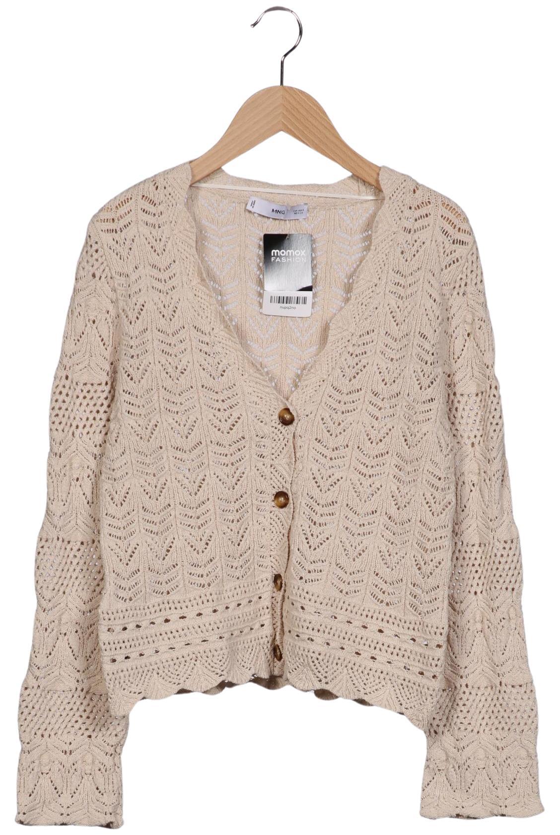 

Mango Damen Strickjacke, beige, Gr. 36