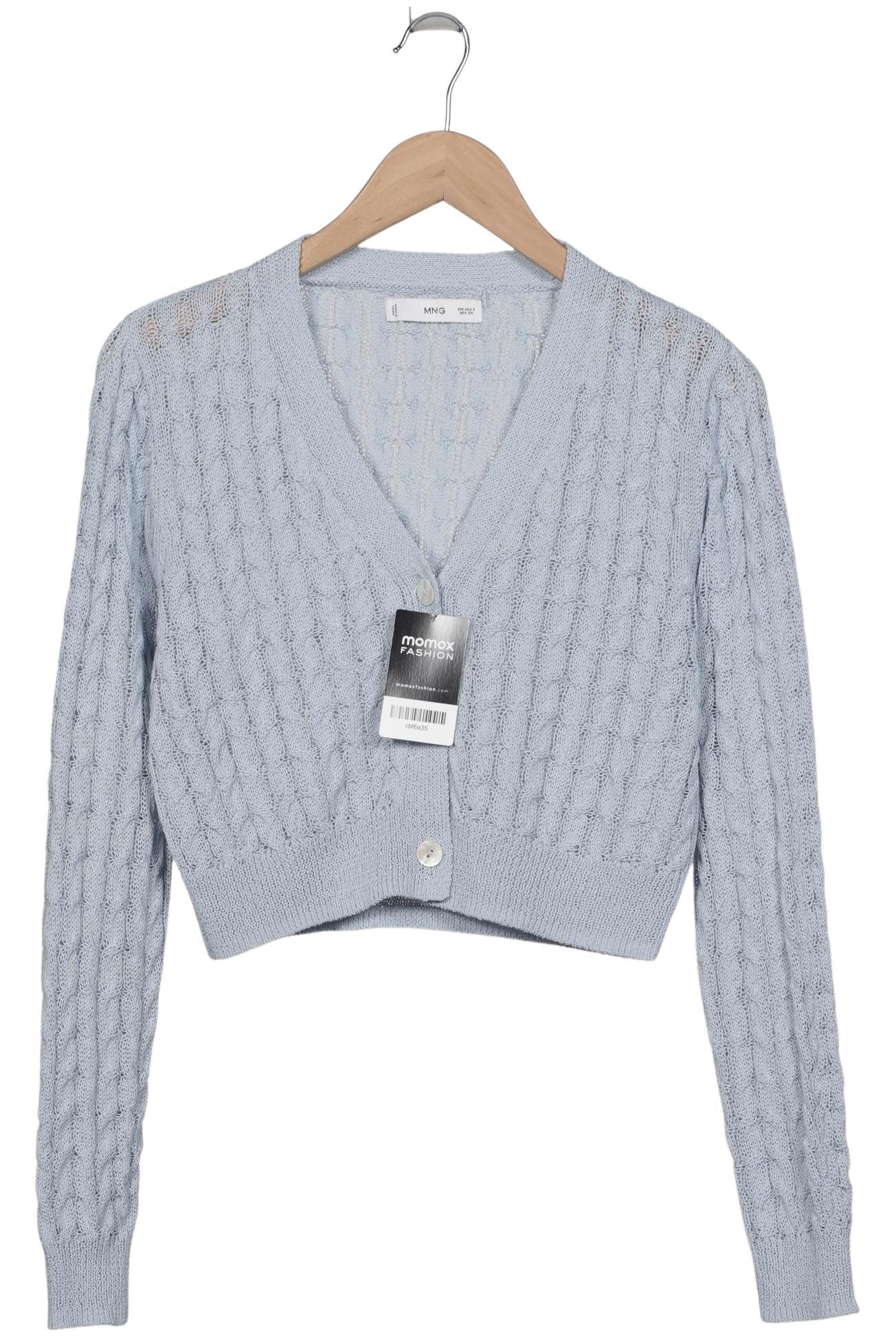 

Mango Damen Strickjacke, hellblau, Gr. 36