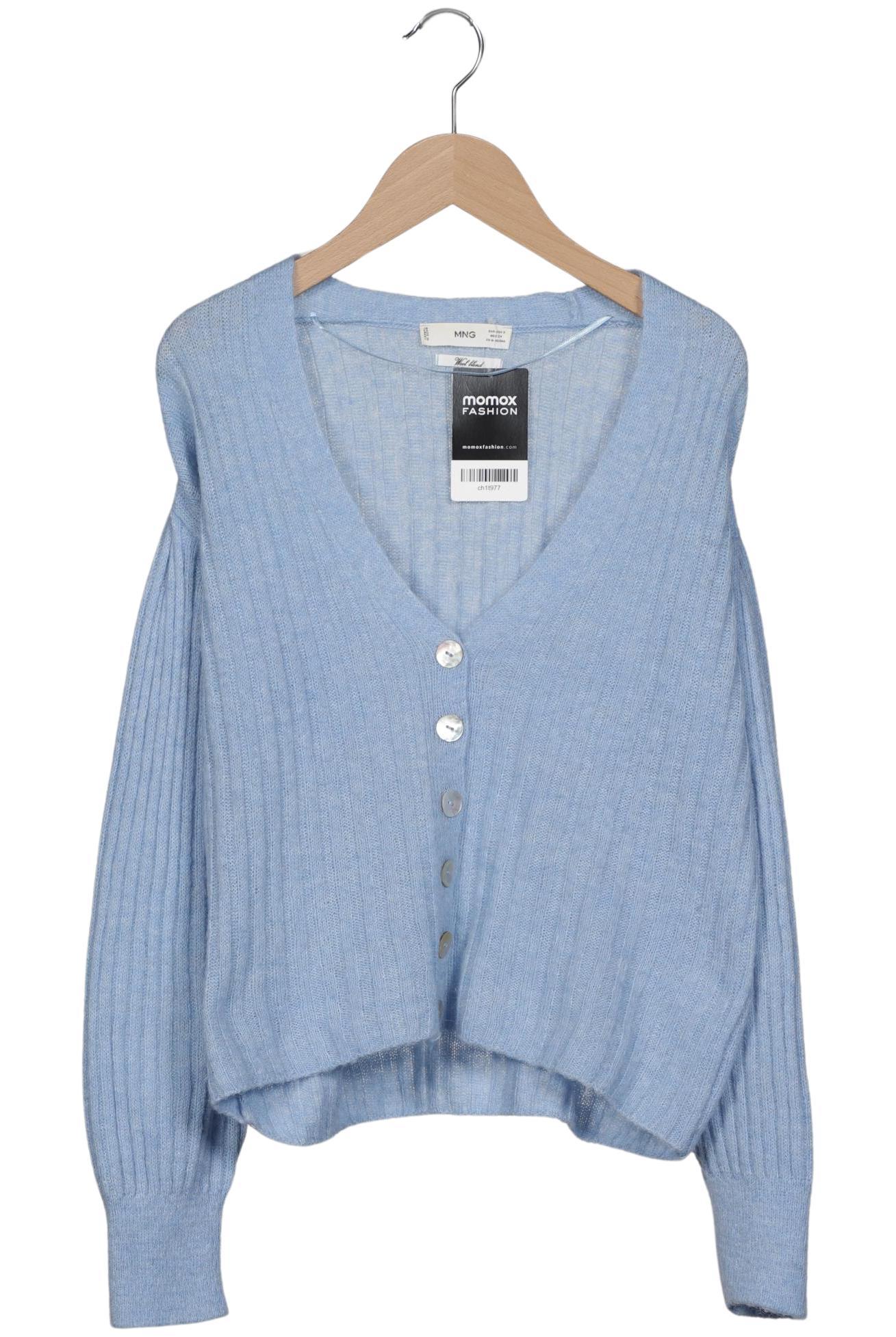 

Mango Damen Strickjacke, hellblau, Gr. 36