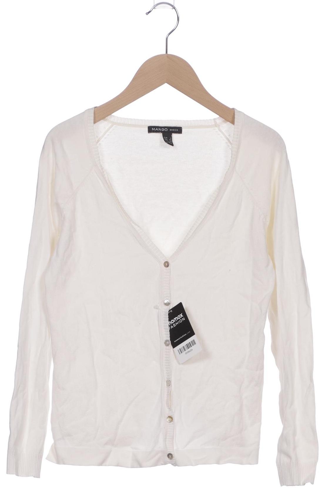 

Mango Damen Strickjacke, weiß, Gr. 36